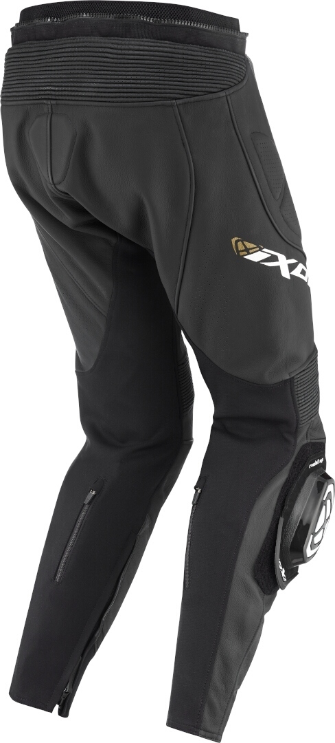 Ixon Vortex 3 Pantaloni de piele pentru motociclete pentru doamne Negru/Auriu XL Figura 2