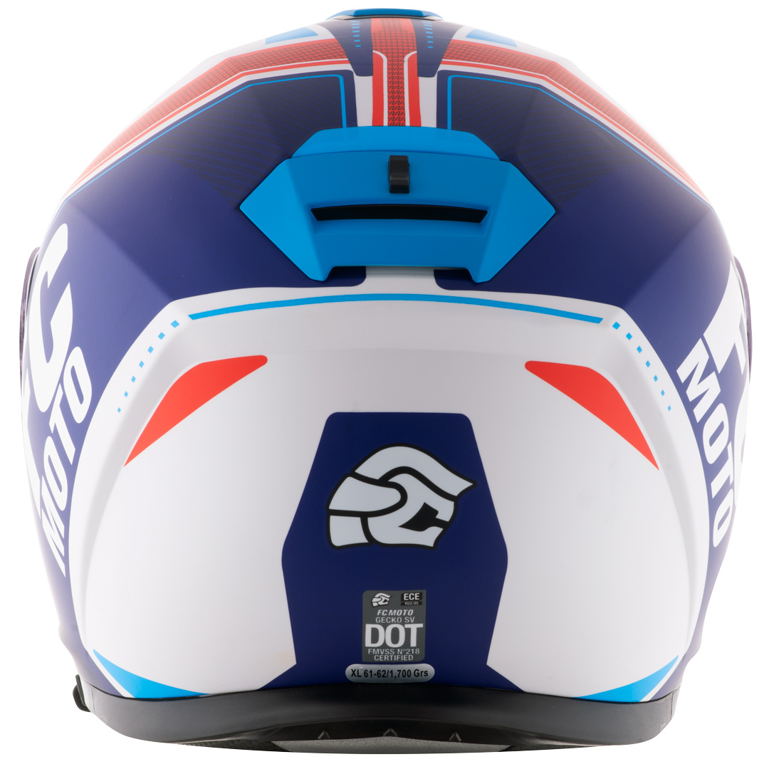 FC-Moto Novo Circuit Hjälm blå/röd/vit XS (53/54) Figur 7