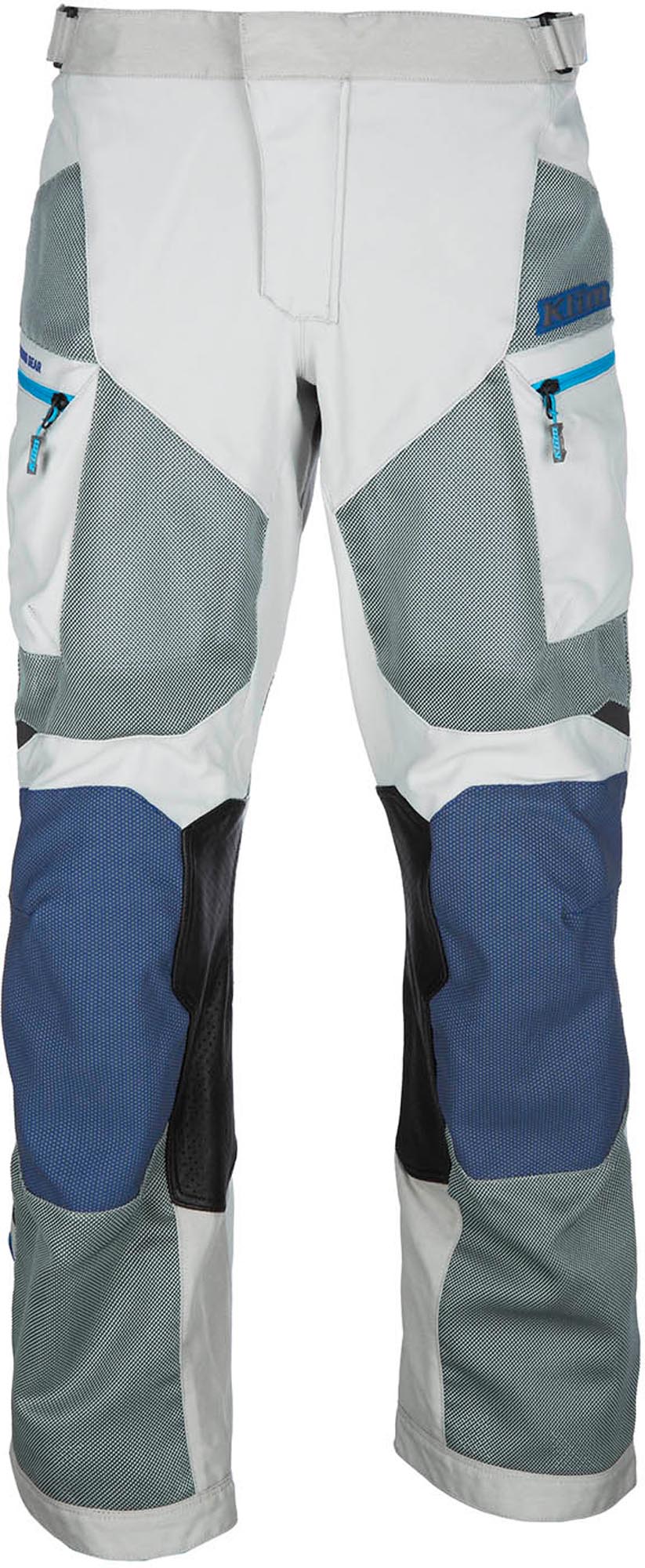 Klim Baja Mesh Motorcycle Textile Pants grey/blue Short 32 Figure 3