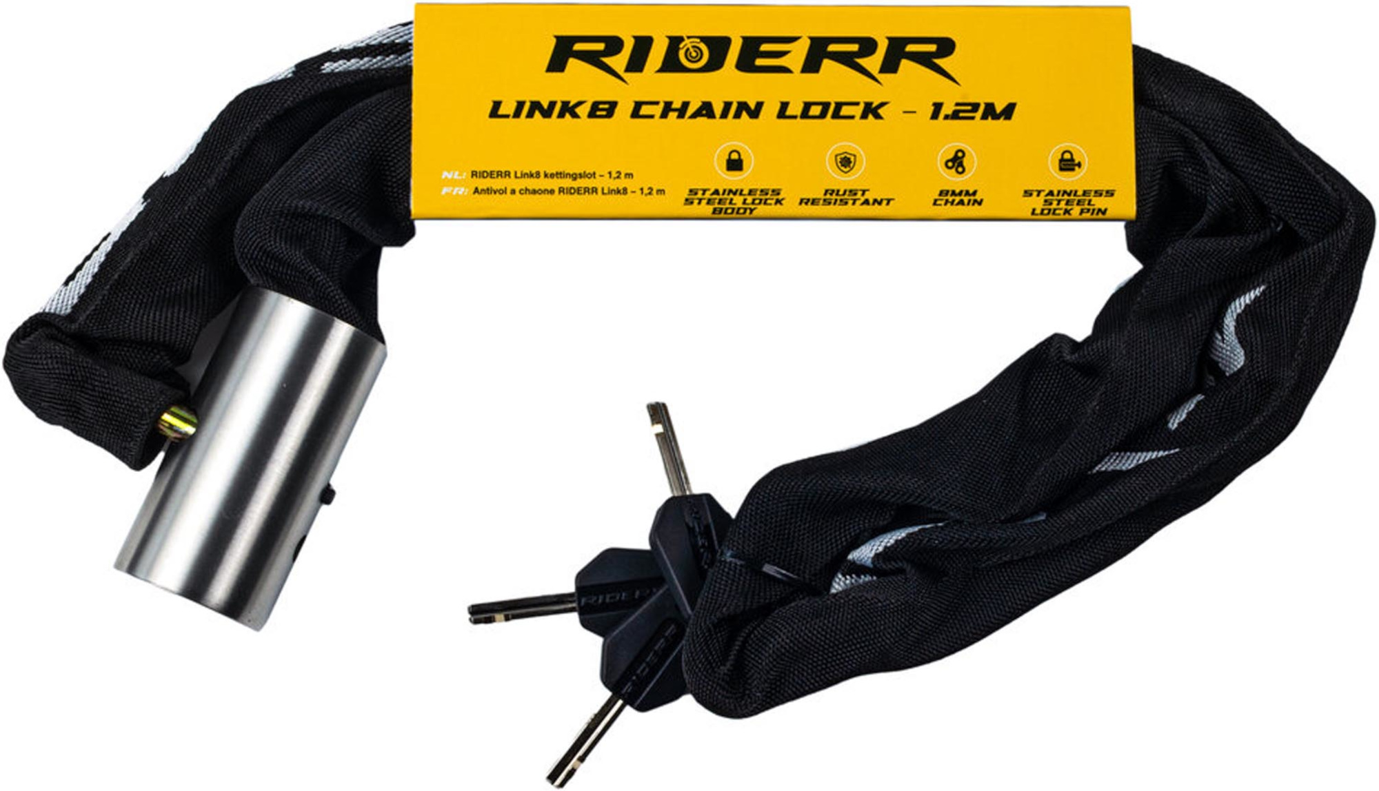 Riderr Link8 Chain Lock 1,2m Slika 1