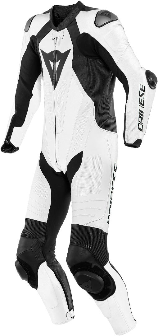 Dainese Laguna Seca 5 One Piece Perforated Motorcycle Leather Suit white/black 64 Figure 1
