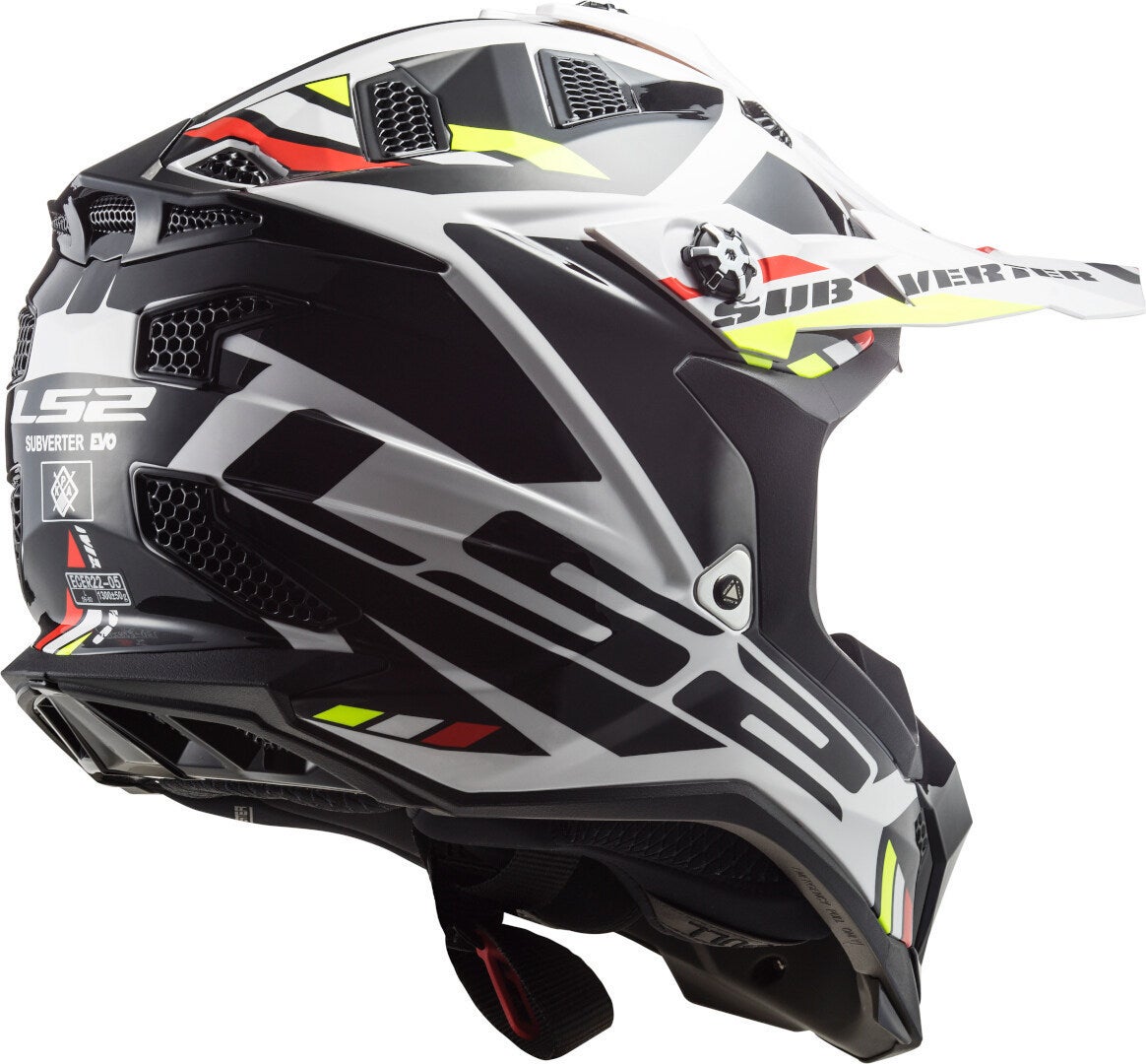 LS2 MX700 Subverter Evo II Stomp Motokrosová přilba bílá/černá L (59/60) Obrázek 3