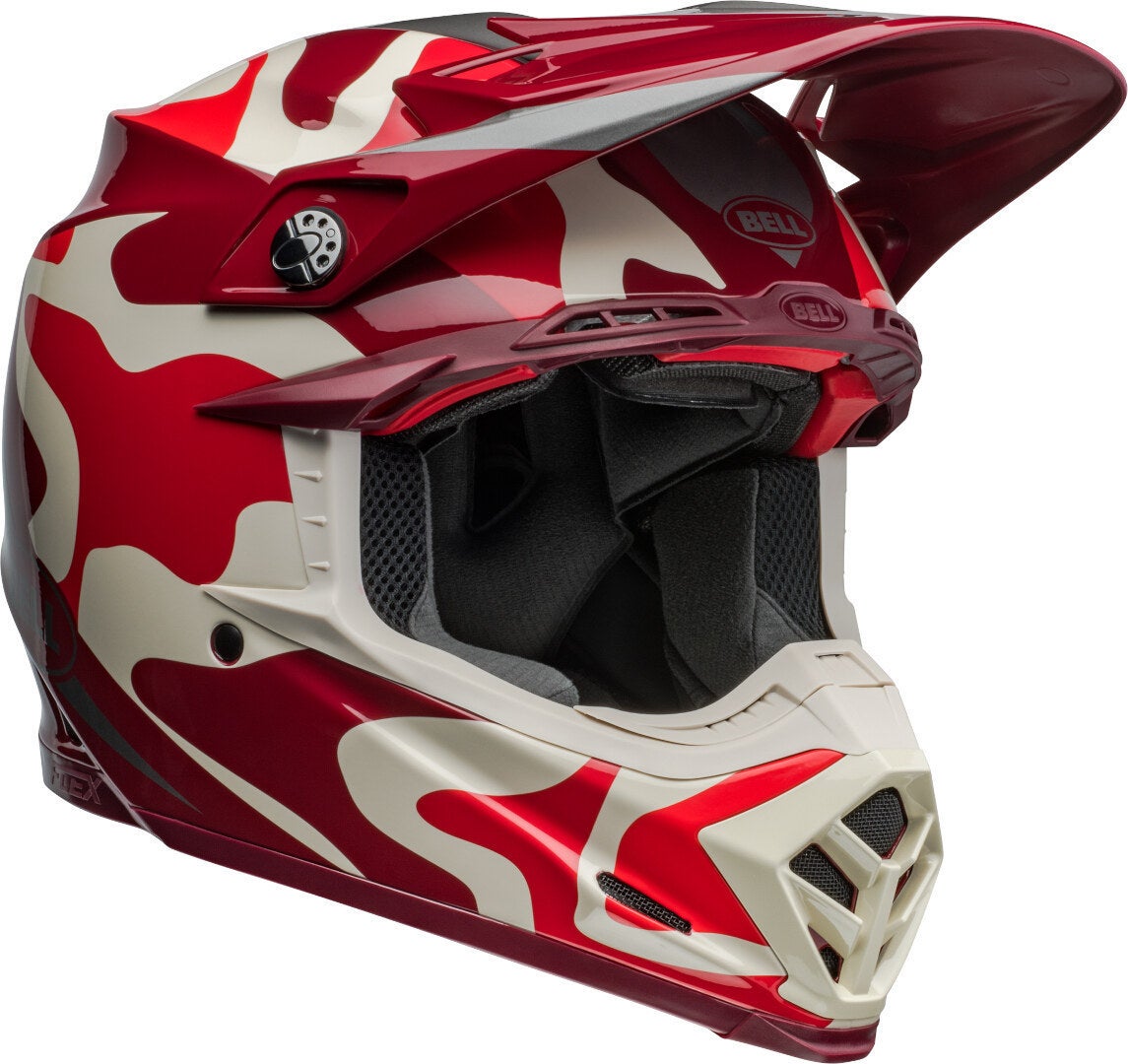Bell Moto-9S Flex Ferrandis Mechant Casco da motocross bianco/rosso/argento M (57/58) Figura 2
