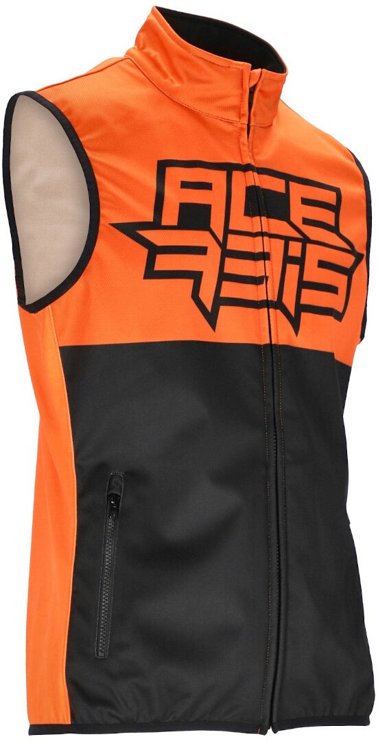 Acerbis Linear Softshell wasserdichte Motocross Weste schwarz/orange XXL Abbildung 1