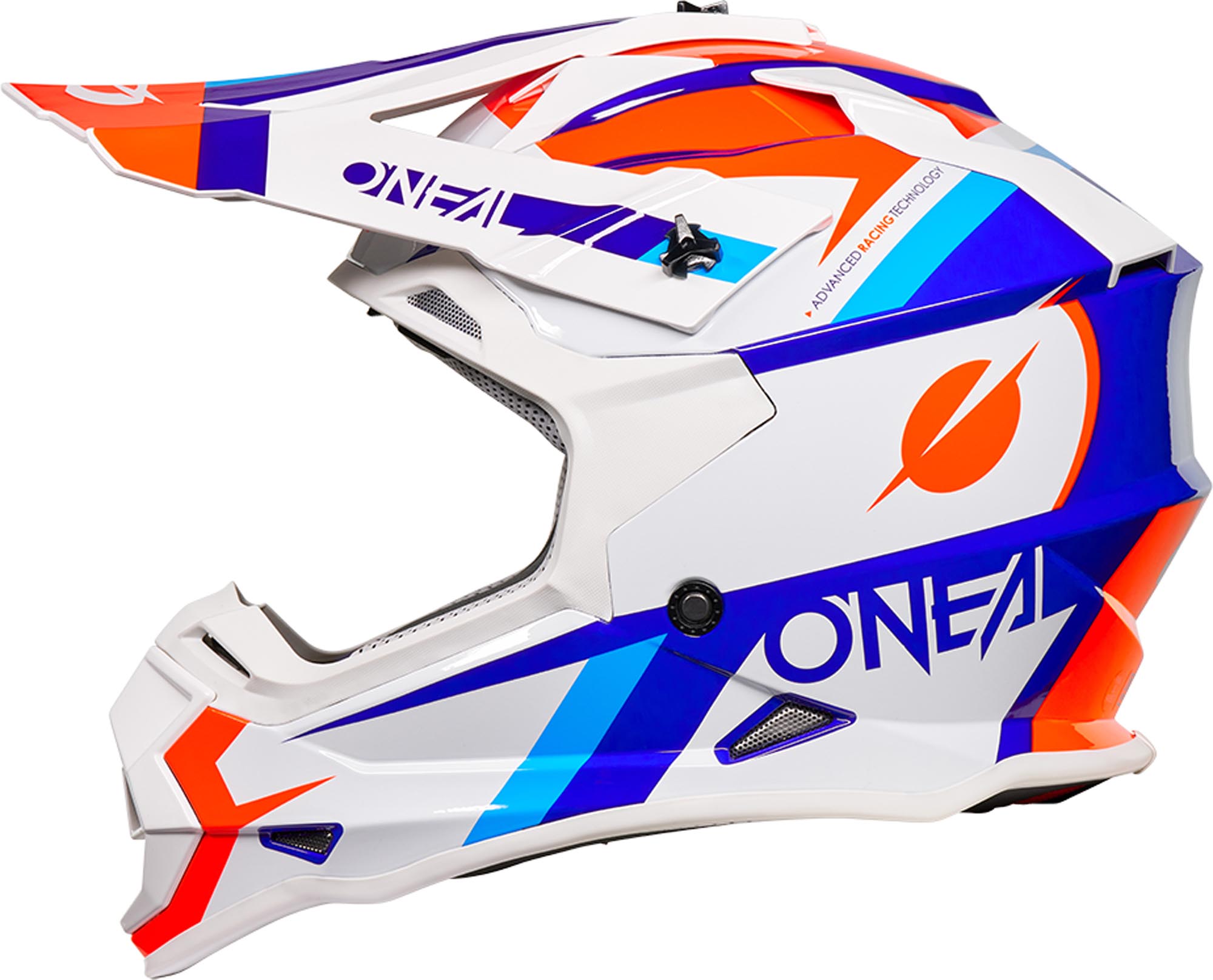 Oneal 2SRS Zento Casco da motocross bianco/blu/rosso S (55/56) Figura 2