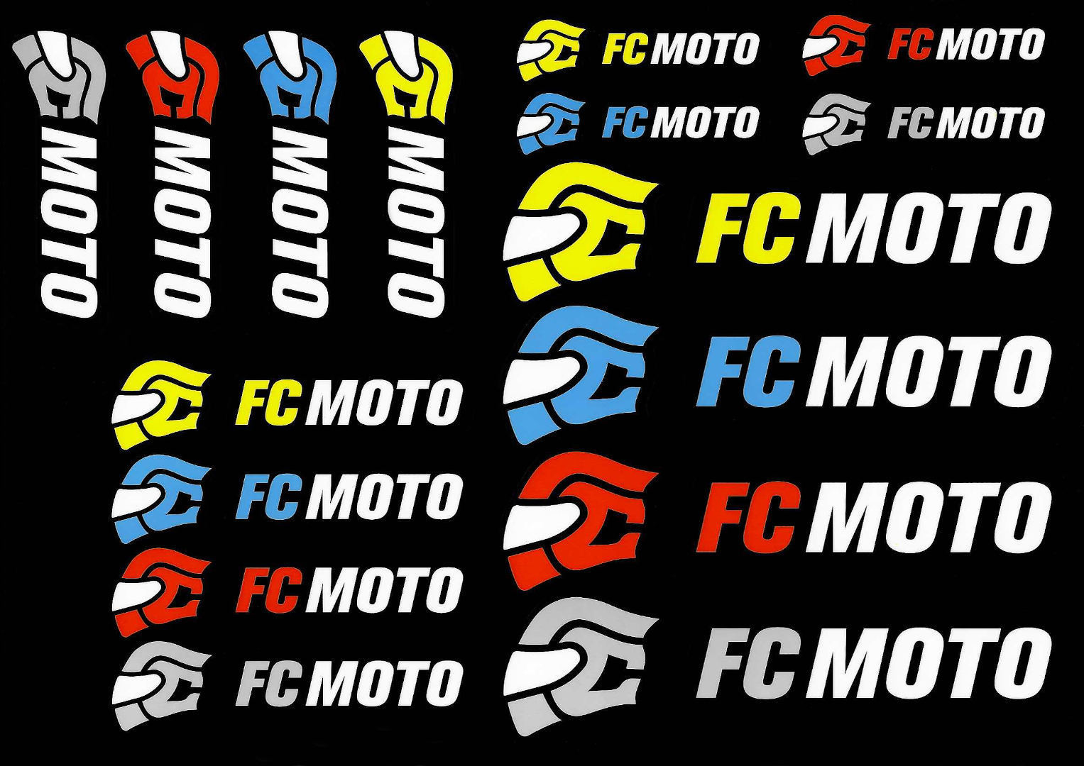 FC-Moto Logo Set de abțibilduri Figura 1 FC-Moto Logo Set de abțibilduri Figura 1
