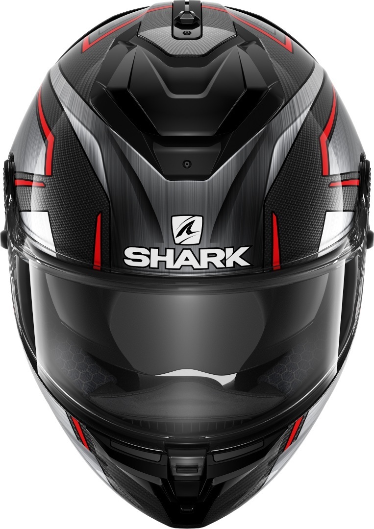 Shark Spartan GT Carbon Kromium Přilba Černá/červená L (59/60) Obrázek 2