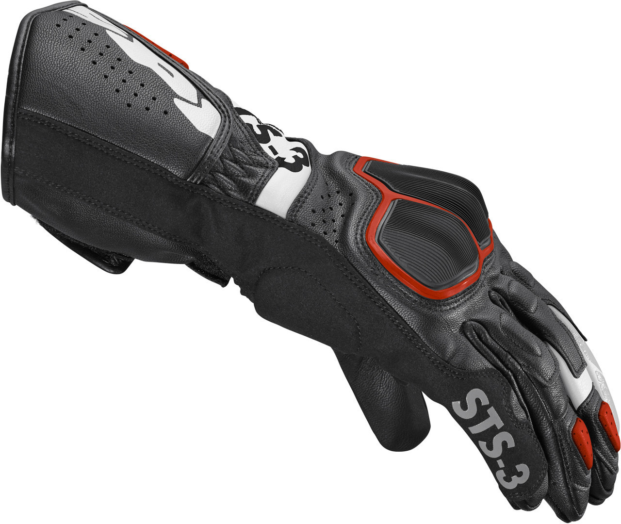 Spidi STS-3 Motorcycle Gloves black/red M Figure 2