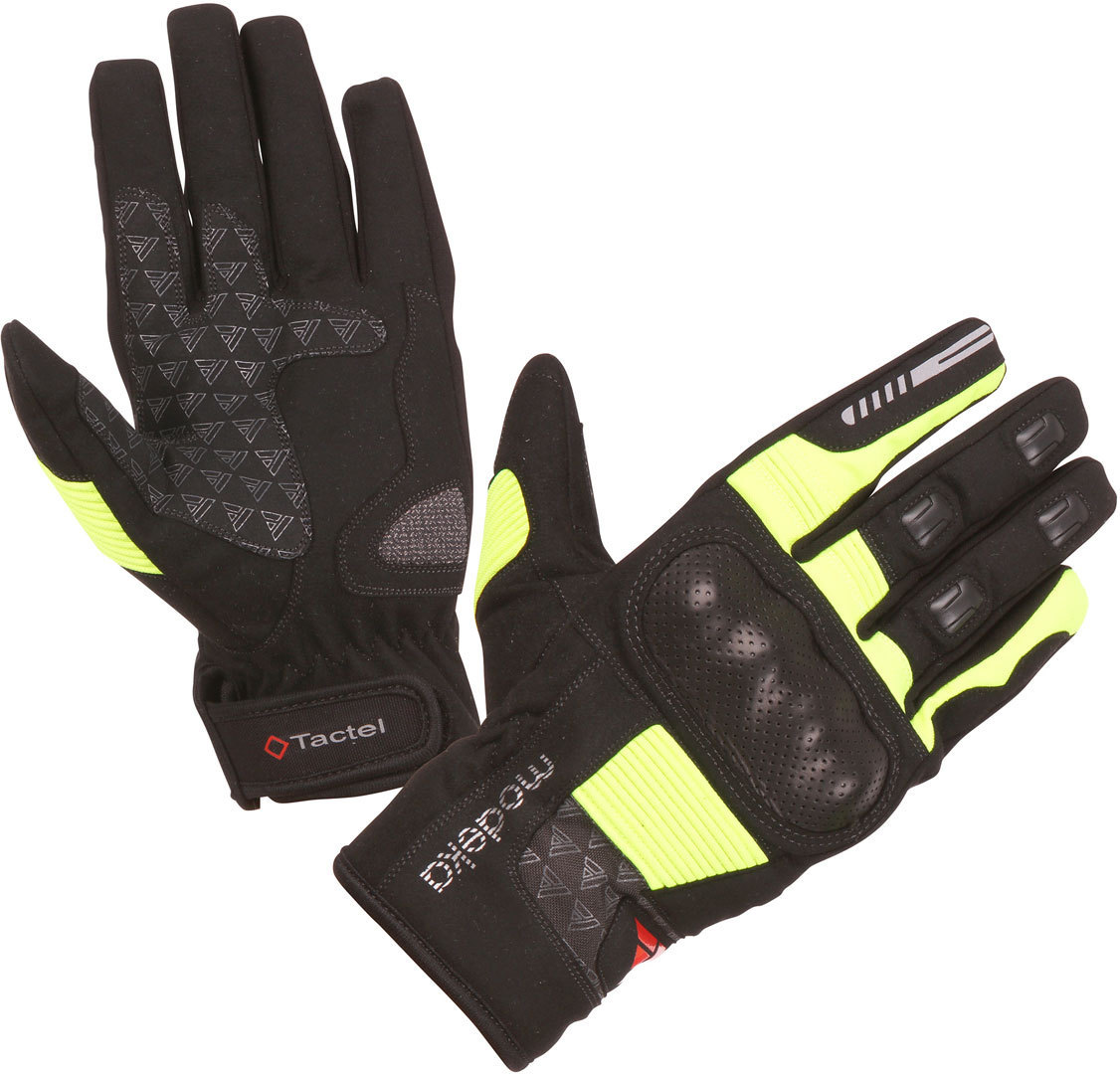 Modeka Fuego Motorrad Handschuhe schwarz/gelb 11 Abbildung 1