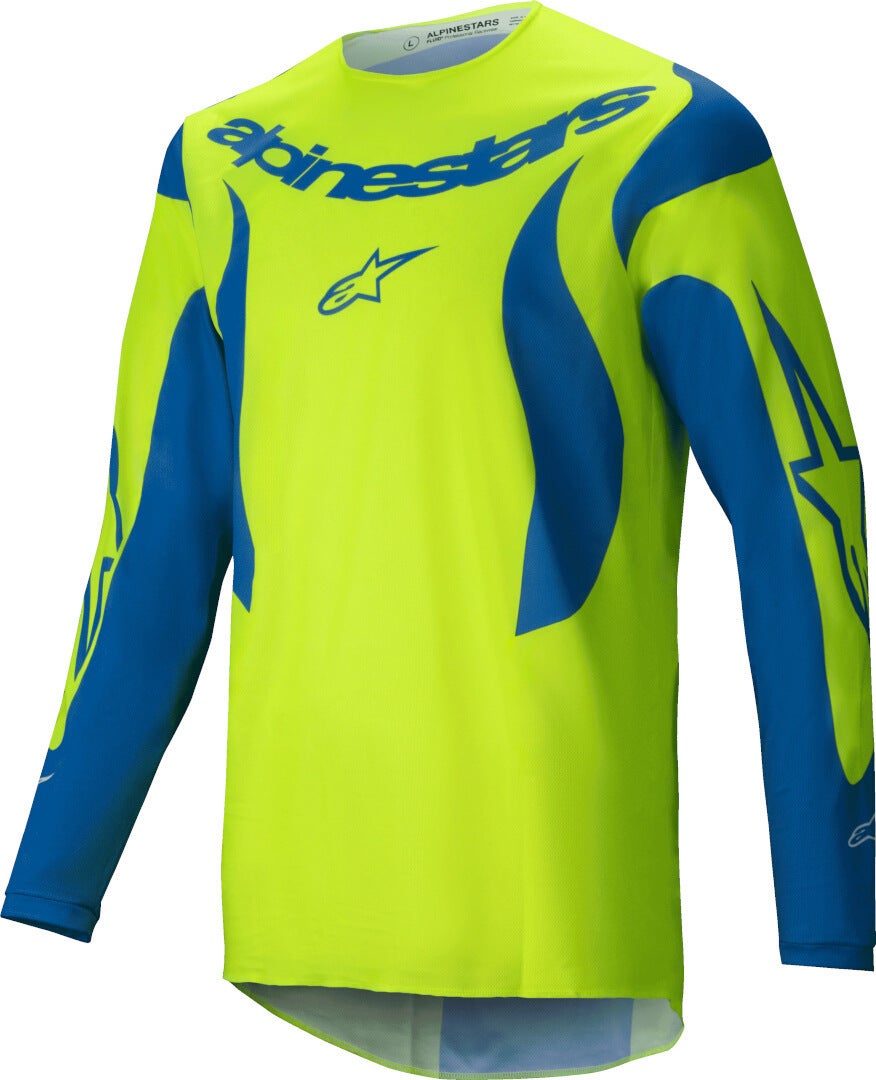 Alpinestars Fluid Haul Motocross trøje gul/blå XXL Figur 1