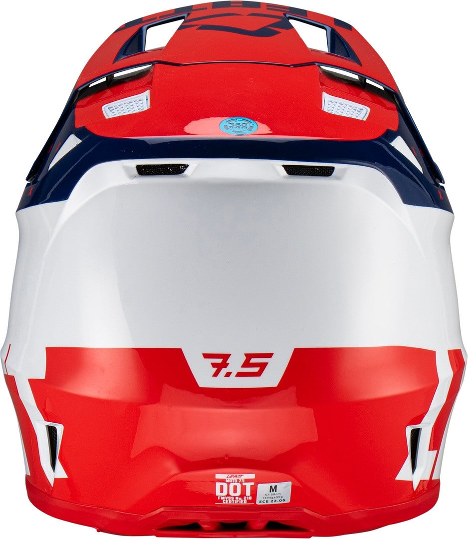 Leatt 7.5 Tricolor Casco da motocross con occhiali rosso/bianco/blu M (57/58) Figura 6