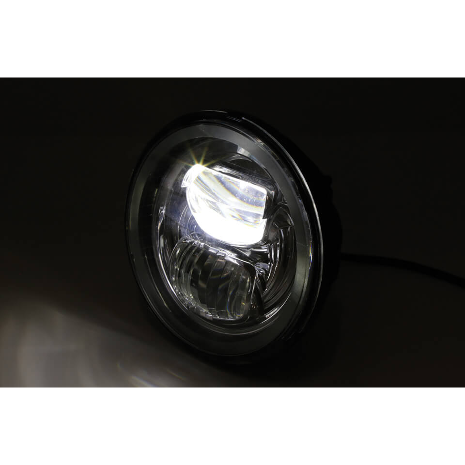 HIGHSIDER LED Hauptscheinwerfereinsatz TYP 7 mit Standlichtring, rund, 5 3/4 Zoll Krom Figur 4