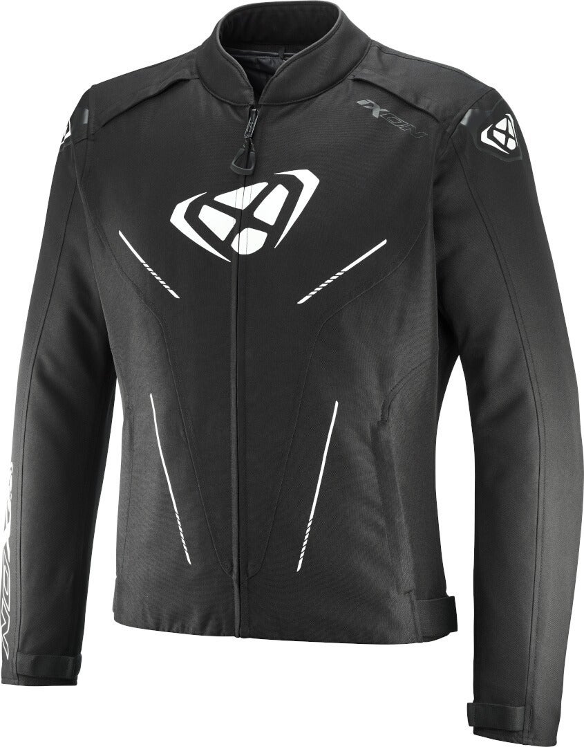Ixon Prodigy Waterproof Motocycle Textile Jacket black/white 4XL Figure 1
