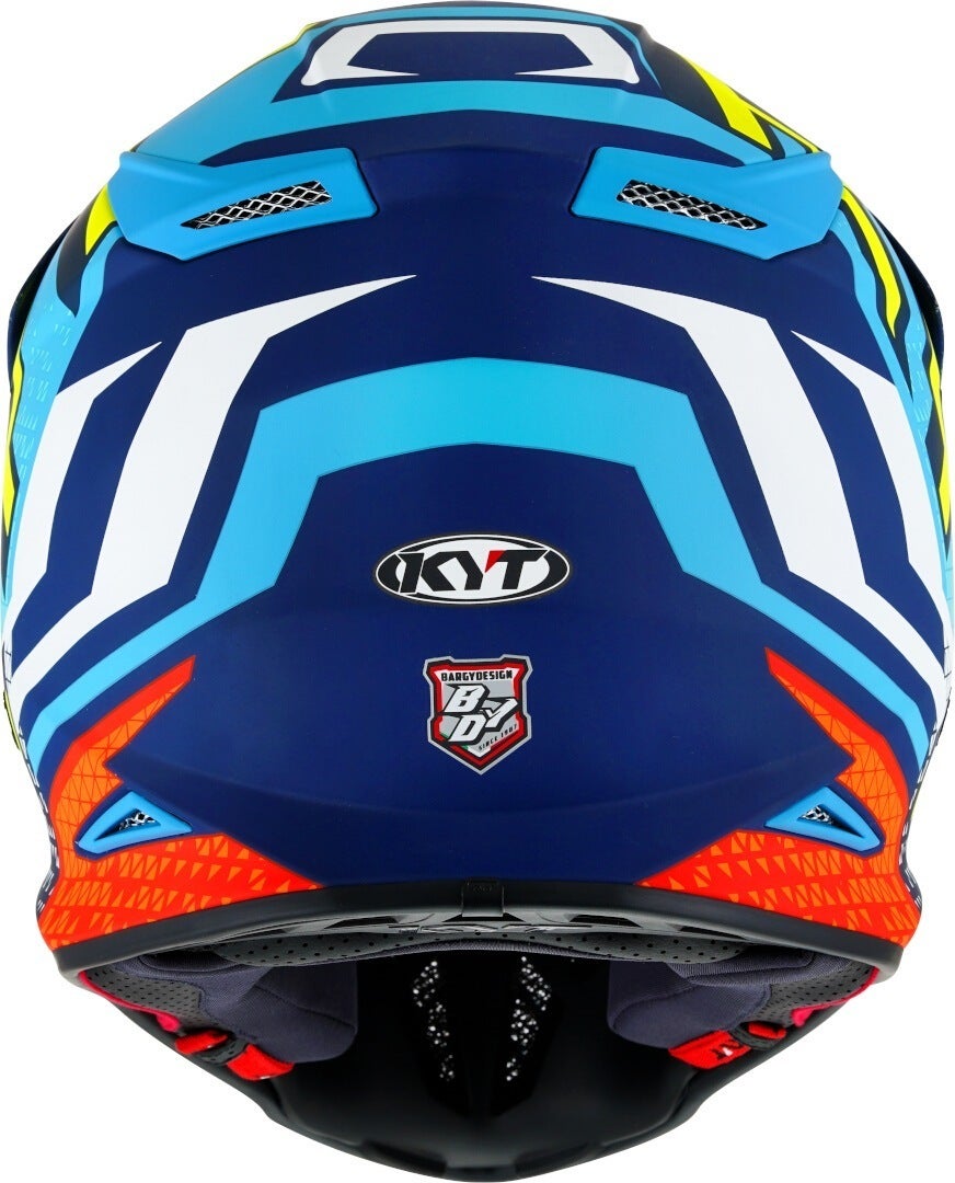 KYT Skyhawk Hyperflow Casque de motocross bleu mat/rouge XL (61/62) Figure 6