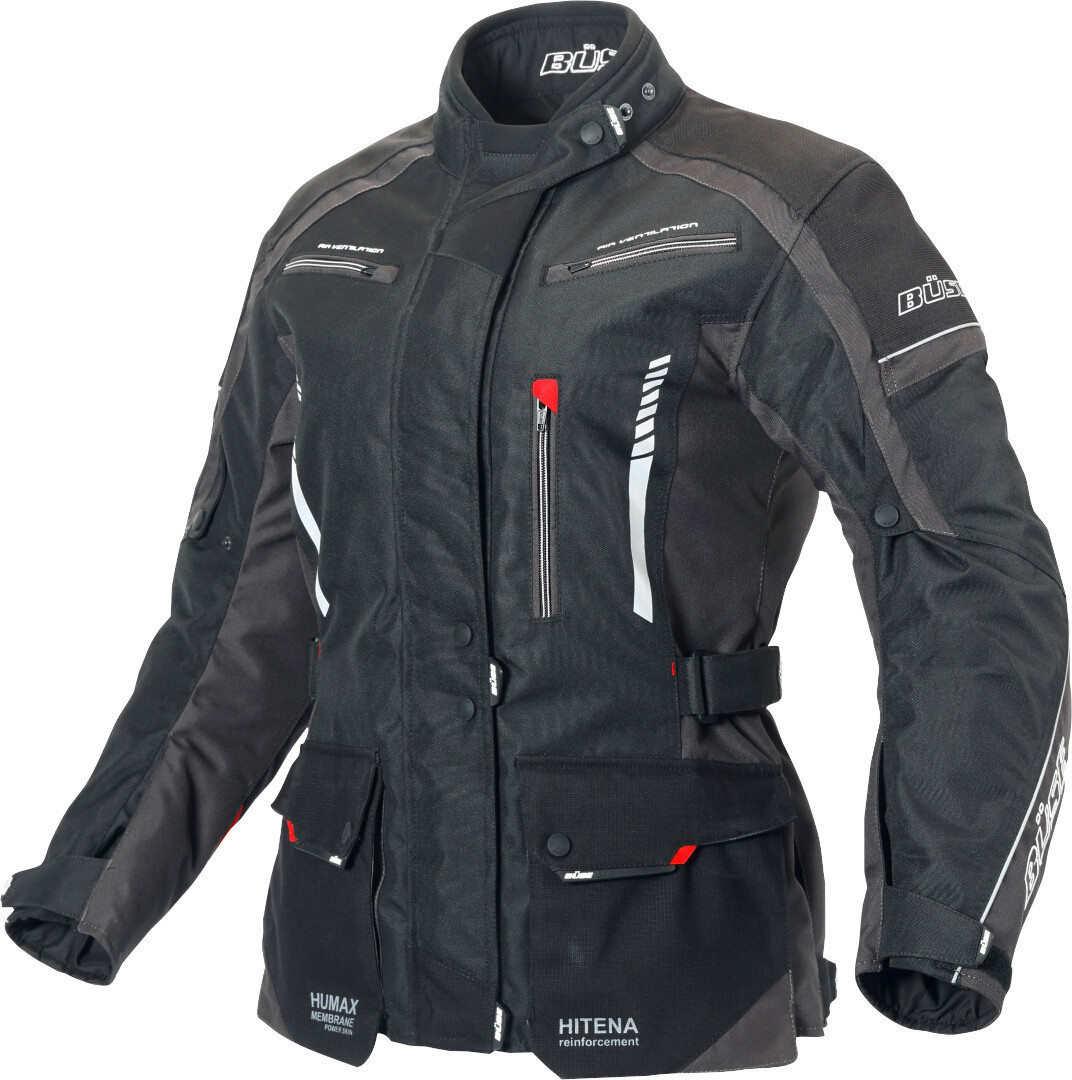 Büse Torino II Damen Motorrad Textiljacke schwarz/anthrazit 58 Abbildung 1