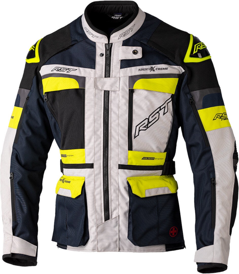 RST Pro Series Adventure-Xtreme Motorcycle Textile Jacket black/yellow XXL Figure 1