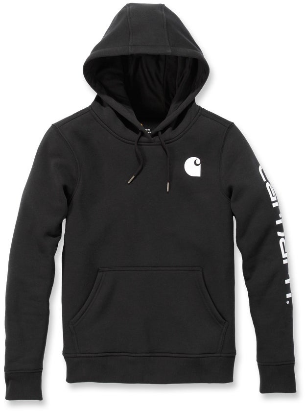 Carhartt Clarksburg Logo Hættetrøje til damer Sort M Figur 1