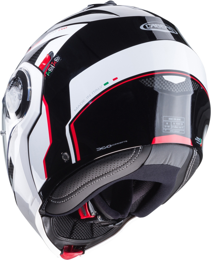 Caberg Duke Evo Move Casco Negro/Blanco/Rojo M (57/58) Figura 2