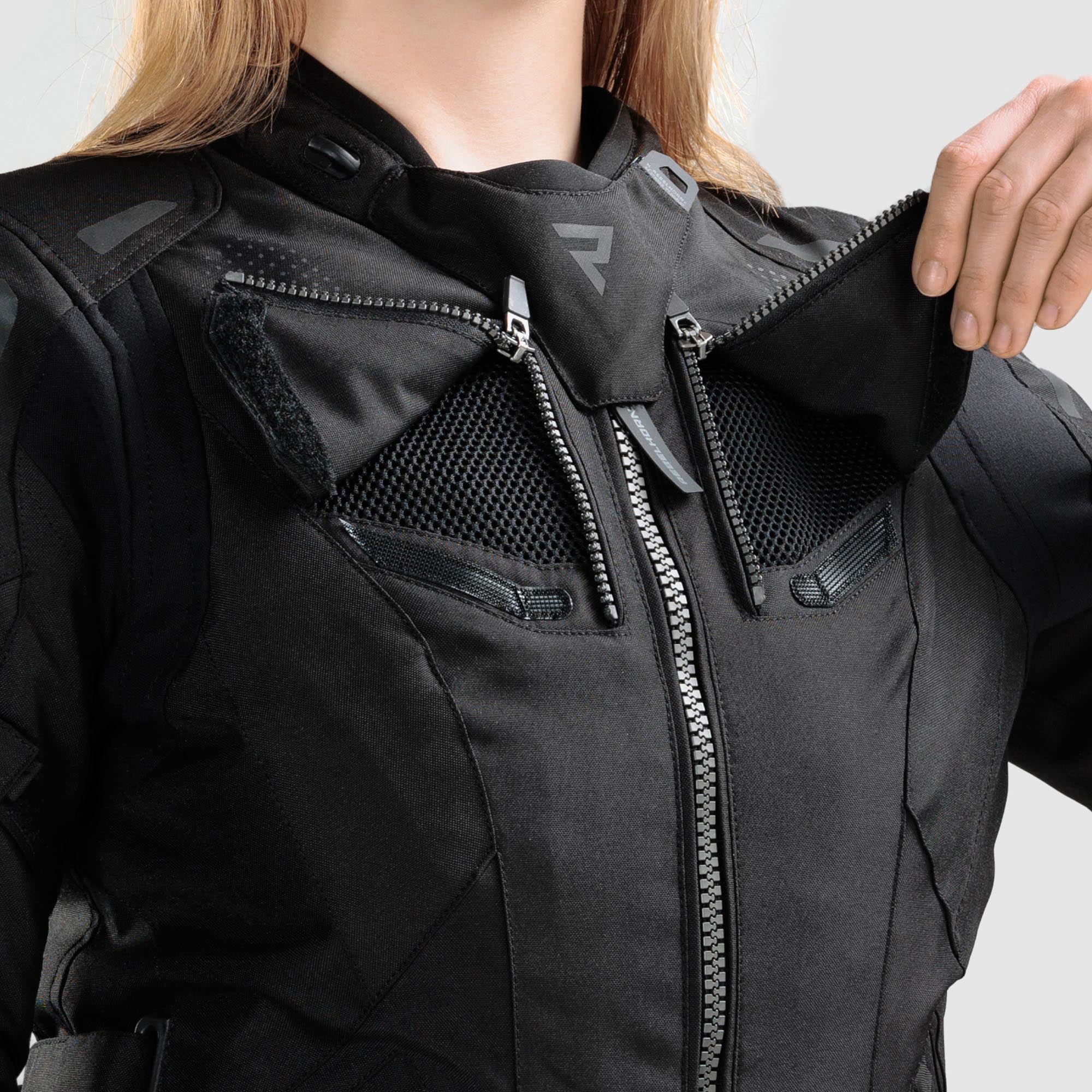 Side view of Rebelhorn Hiker 4 waterproof Ladies Motorcycle Textile Jacket