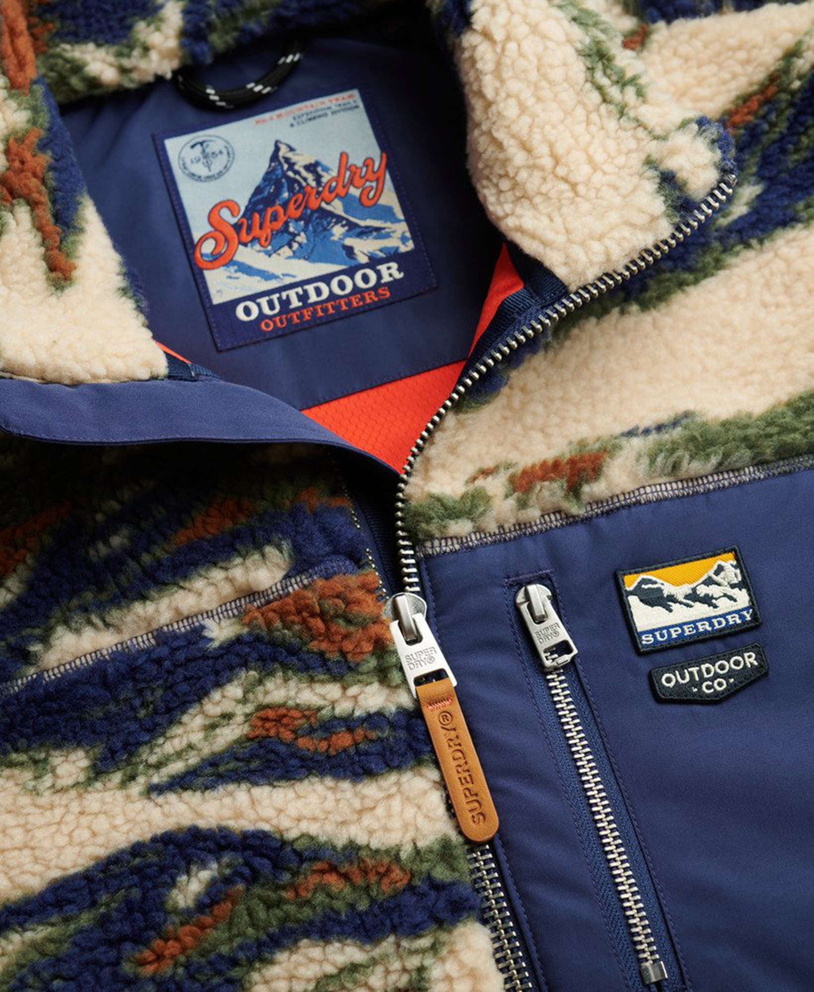 Superdry & Co Terrain Μπουφάν Fleece Χακί ΧΛ Γράφημα 2