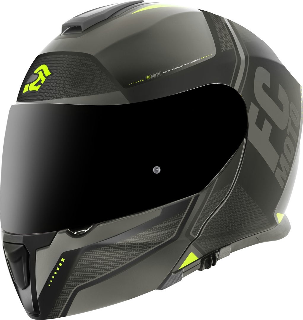 FC-Moto Novo Circuit Hjelm sort/grå/gul L (59/60) Figur 1