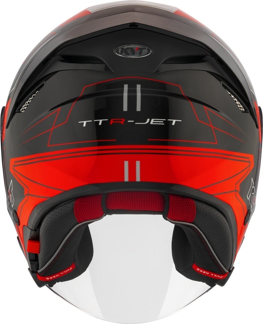 KYT TTR-Jet Led Jethelm schwarz/rot S (55/56) Abbildung 2