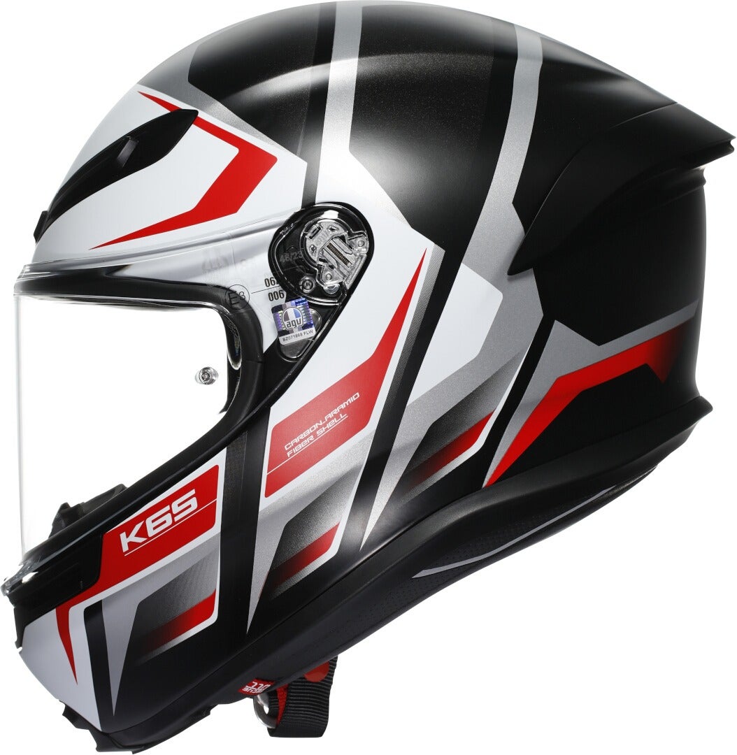 AGV K6 S Karve 2.0 Elmetto nero opaco/rosso/bianco L (59/60) Figura 4