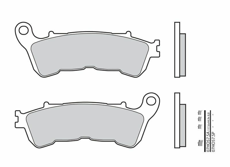Brembo S.p.A. Vägbromsbelägg sintrad metall - 07HO57SA Figur 2