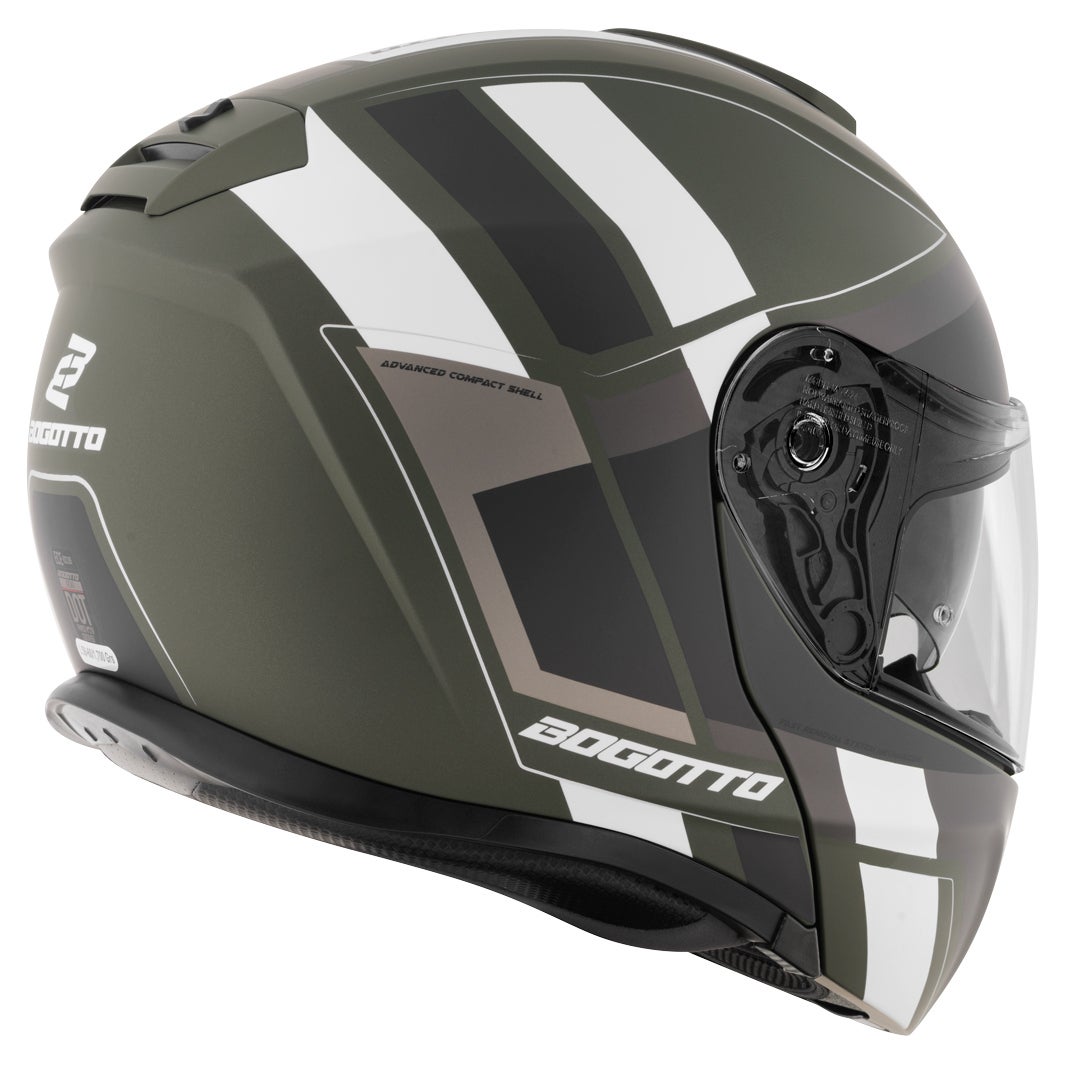 Bogotto FF403 Murata casque rabattable Noir/Vert/Blanc L (59/60) Figure 4