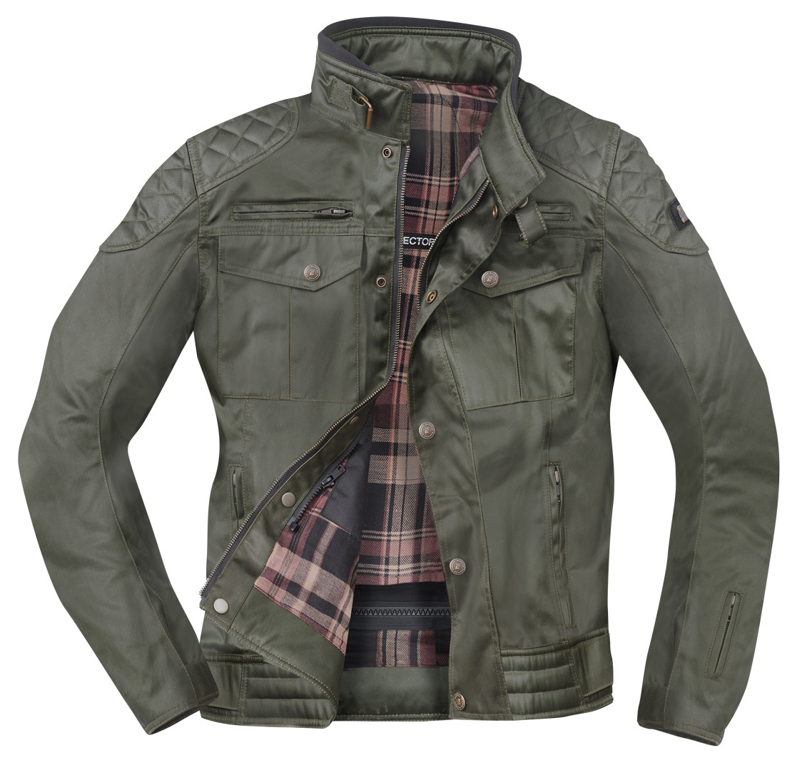 Bogotto Barton waterproof Motorcycle Waxed Jacket olive L Figure 4