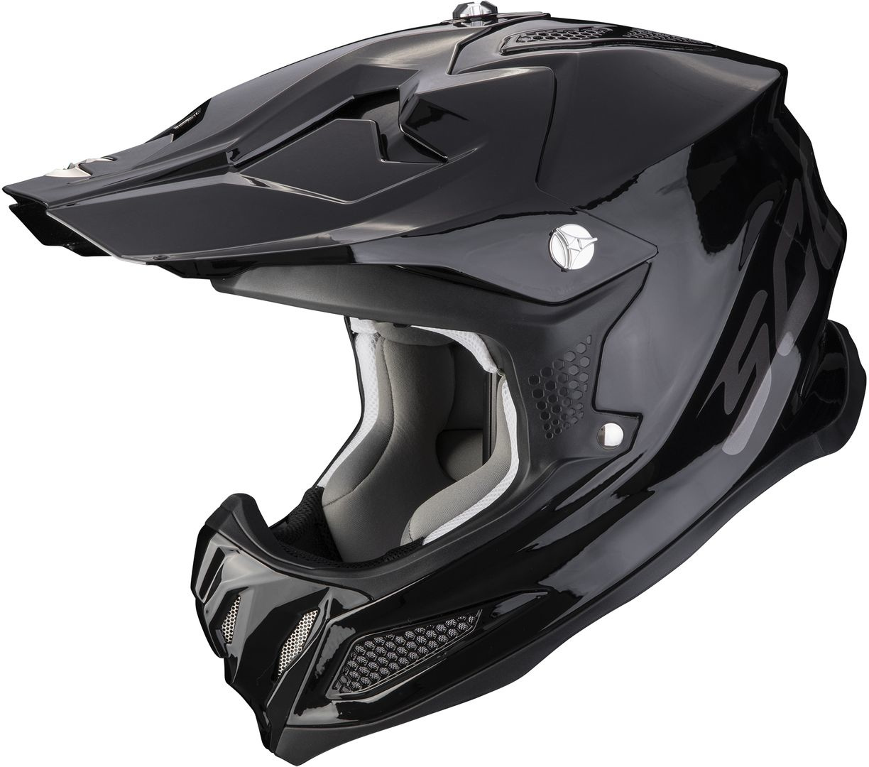 Scorpion VX-22 Air Solid Motocross Helm schwarz L (59/60) Abbildung 1