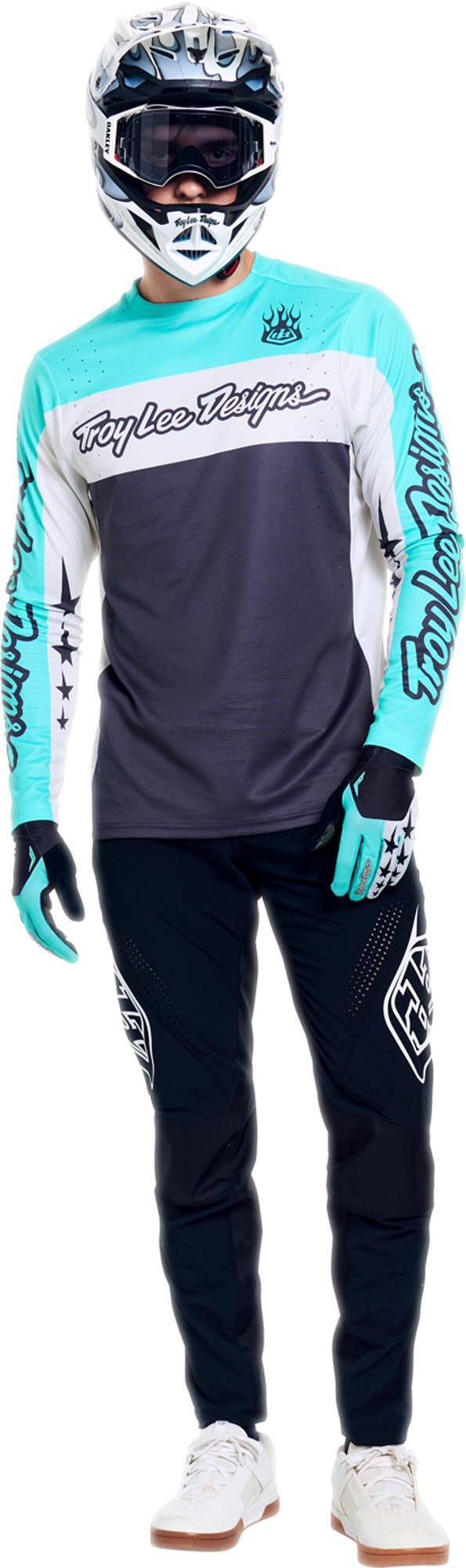 Side view of Troy Lee Designs Sprint Pro Mono Bicycle Pants