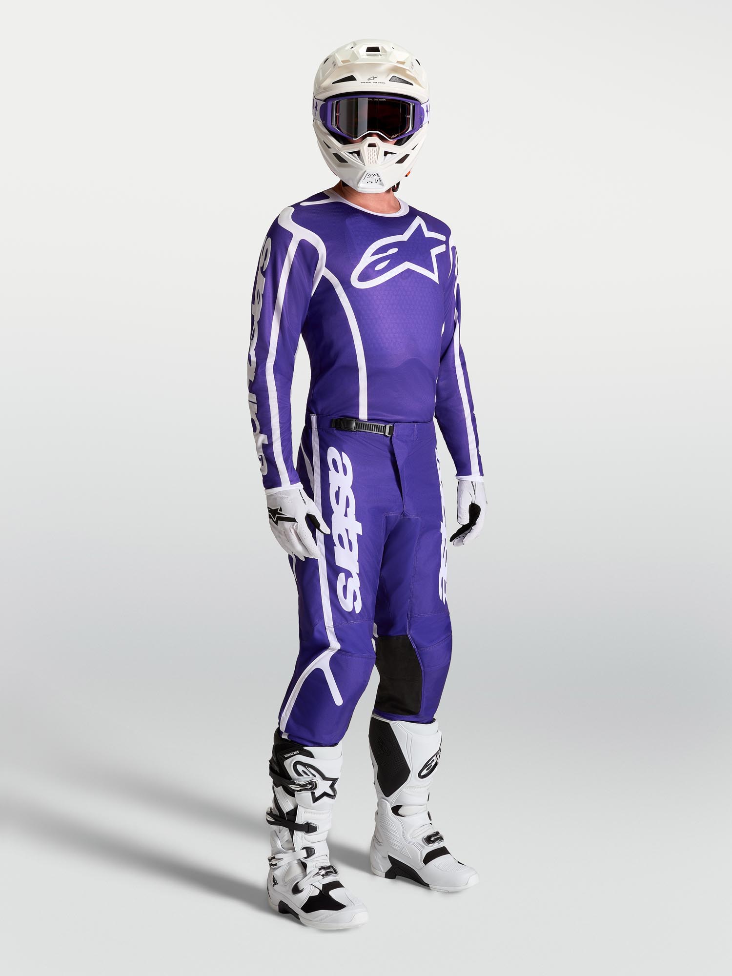 Alpinestars Fluid Apex V2 Motokrosový dres modrobílá L Obrázek 3