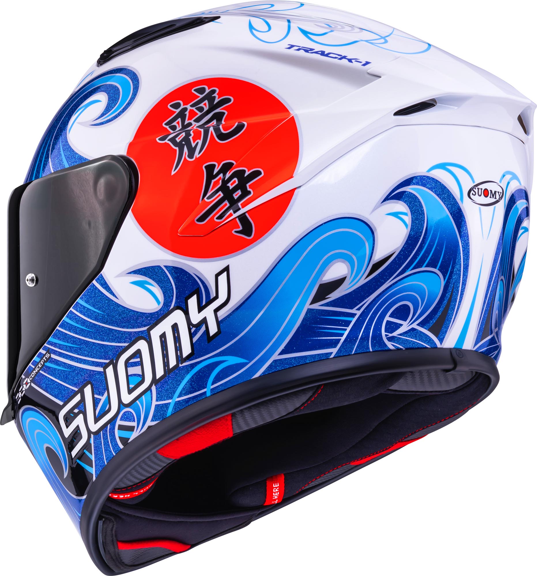 Suomy Track-1 Waves Elmetto bianco/blu M (57/58) Figura 3