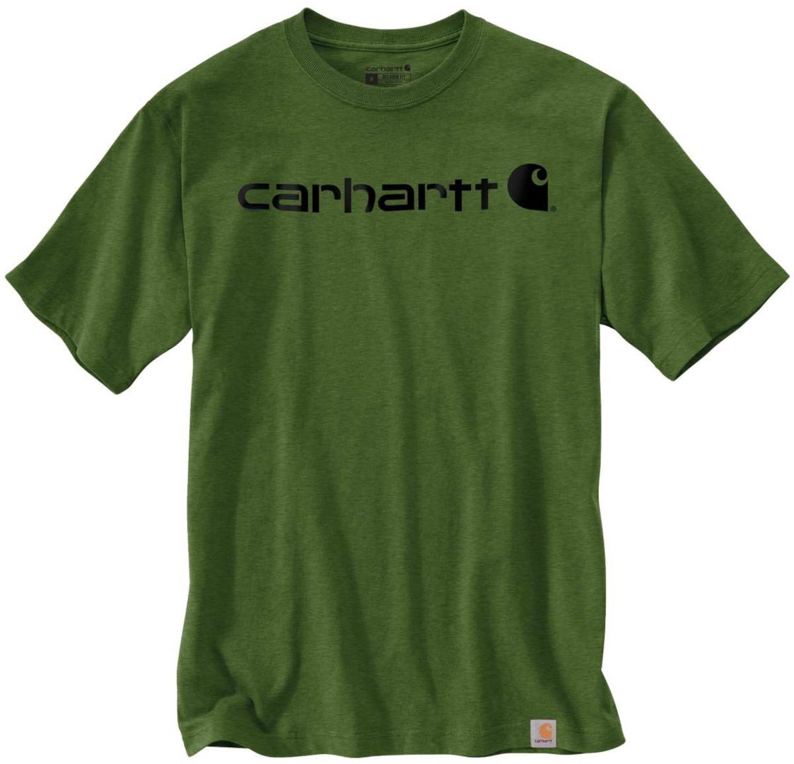 Carhartt EMEA Core Logo Workwear Short Sleeve T-shirt Vert M Figure 1