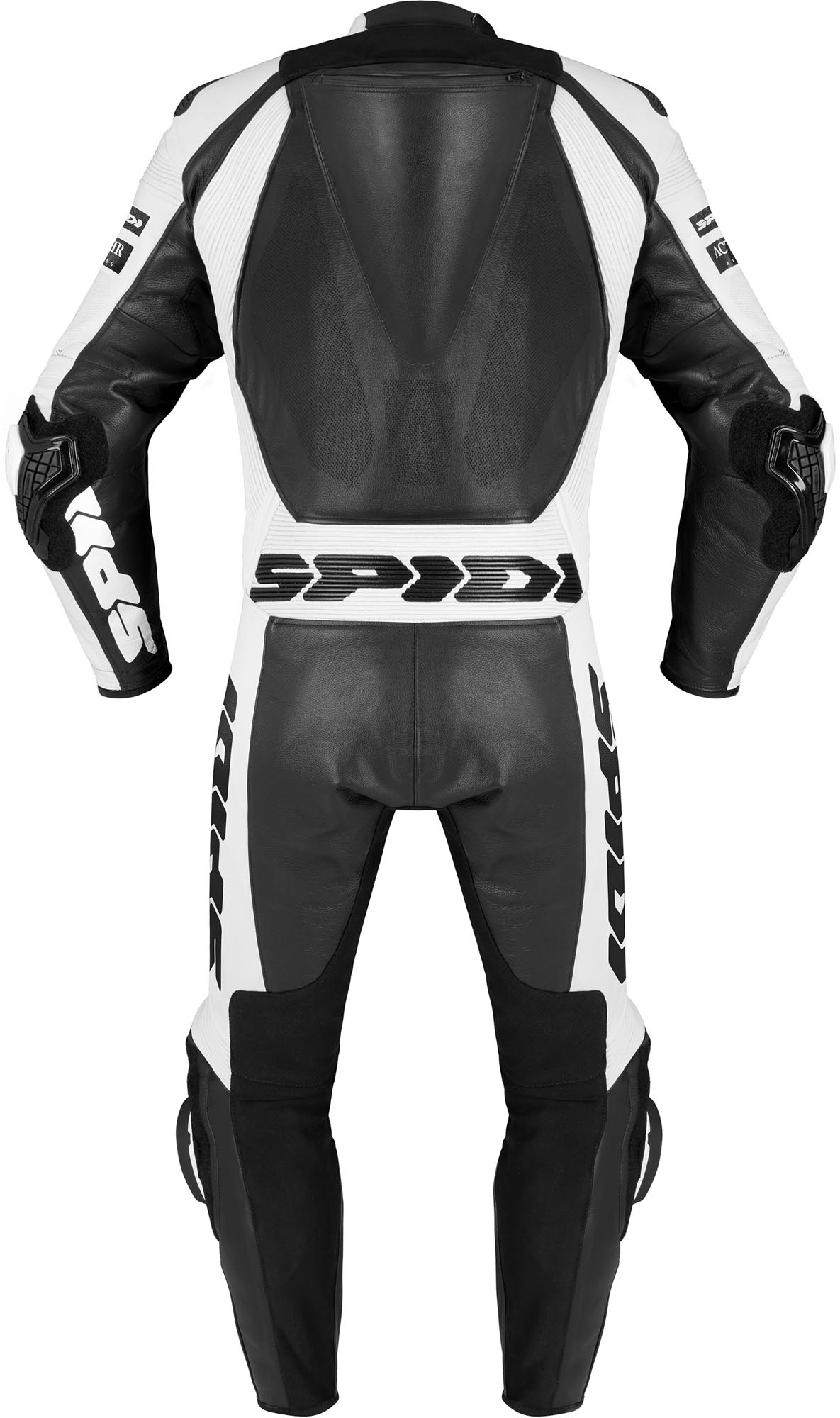 Spidi G1 Race Pro geperforeerd eendelige motorfietsleren pak zwart/wit 50 Figuur 3
