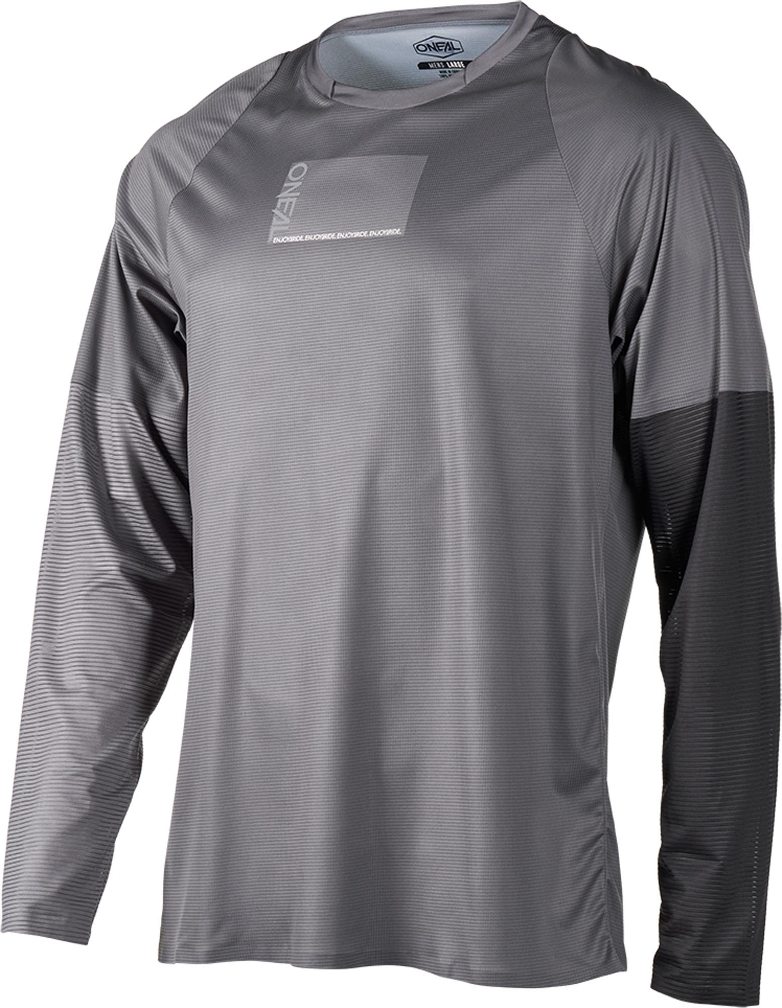 Oneal Element FR Plain Motocross Jersey grey/black M Figure 1