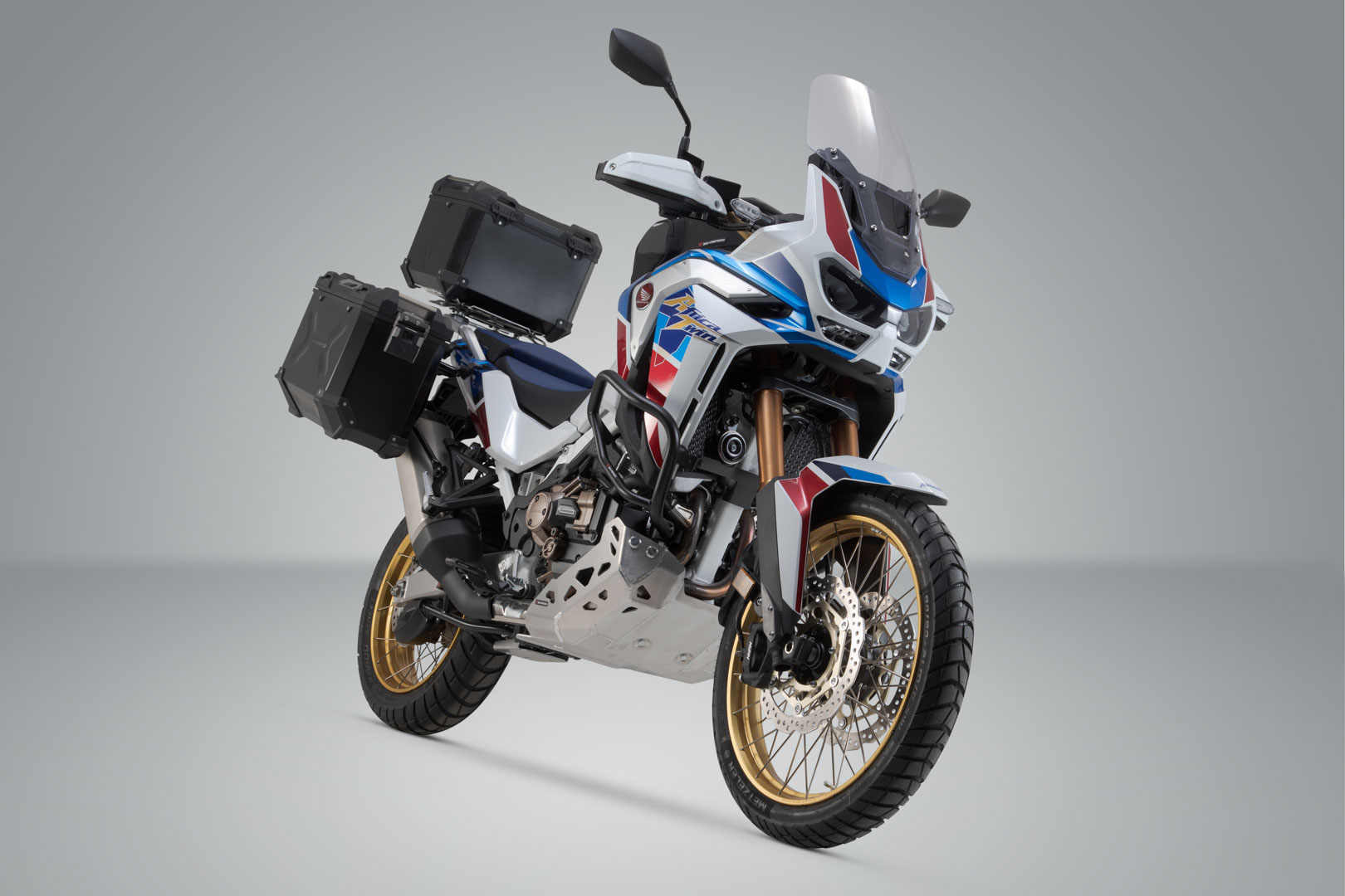 Setul de aventură SW-Motech TRAX ADV - Negru. Honda CRF1100L/ Adv Sports (19-). Suportul OEM. Figura 2