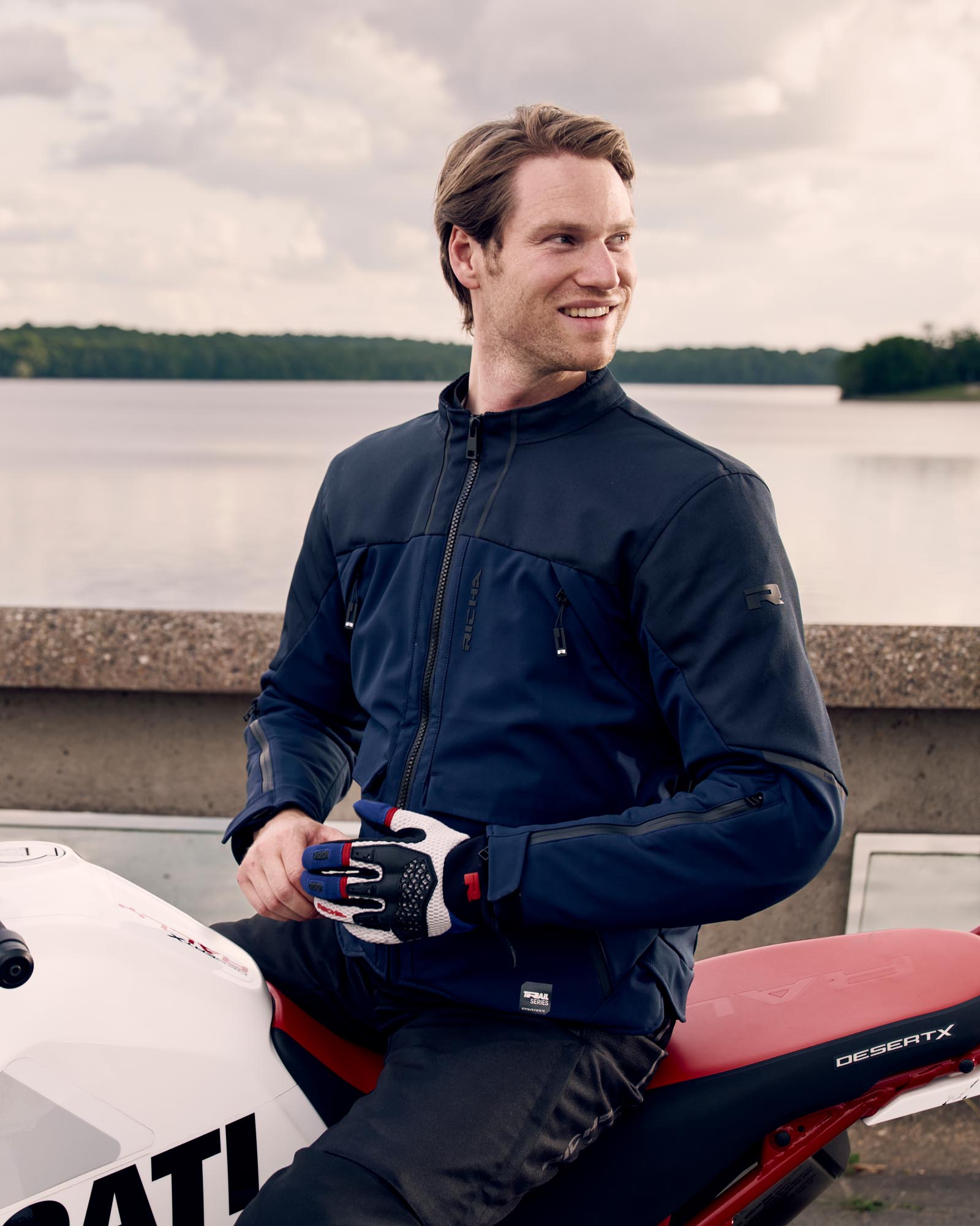 Richa Eternity ūdensnecaurlaidīga motociklu tekstila jaka zils 2XL 9. attēls