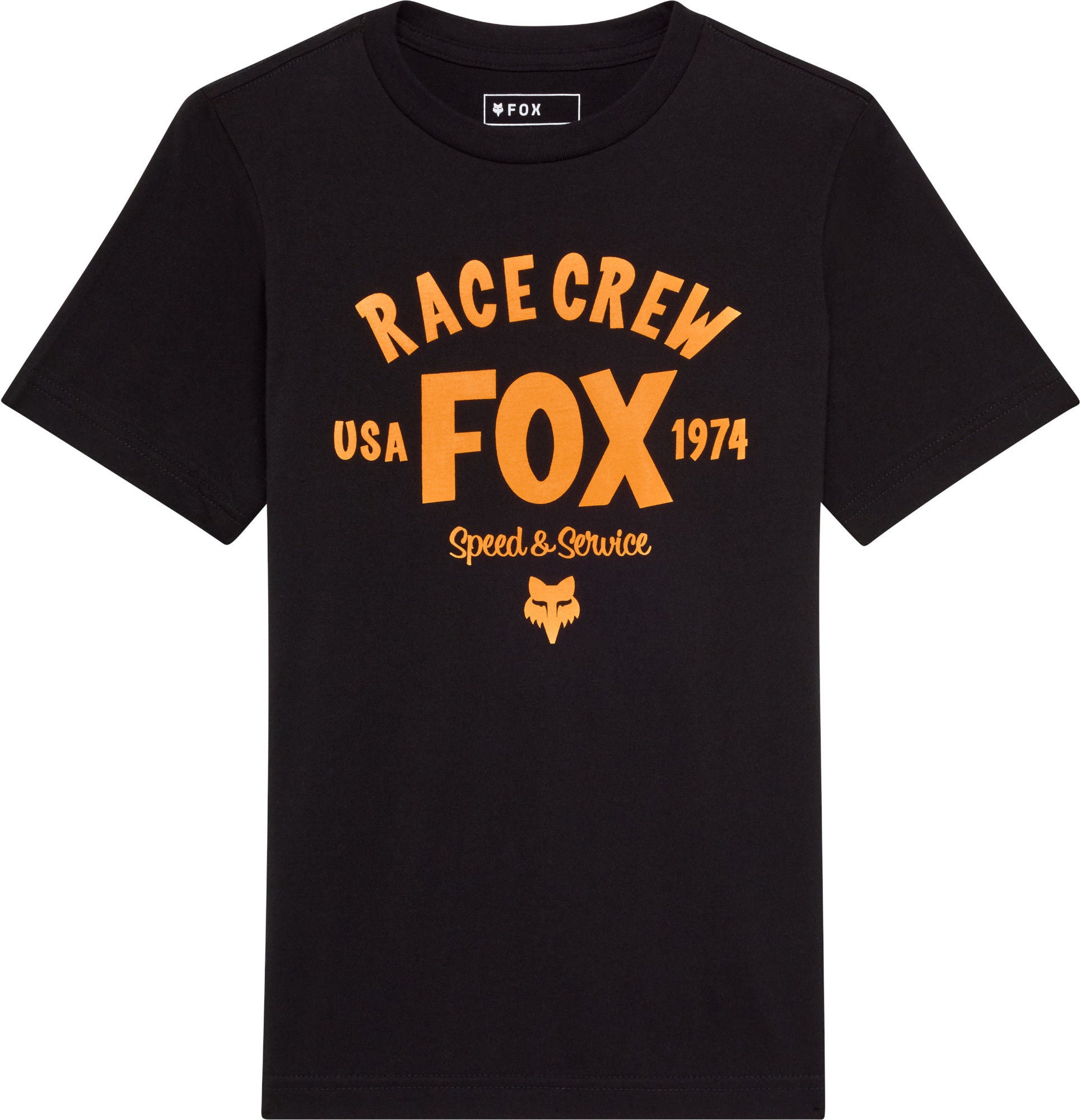 FOX Slogan Maglietta per ragazzi nero/arancione YXL Figura 1