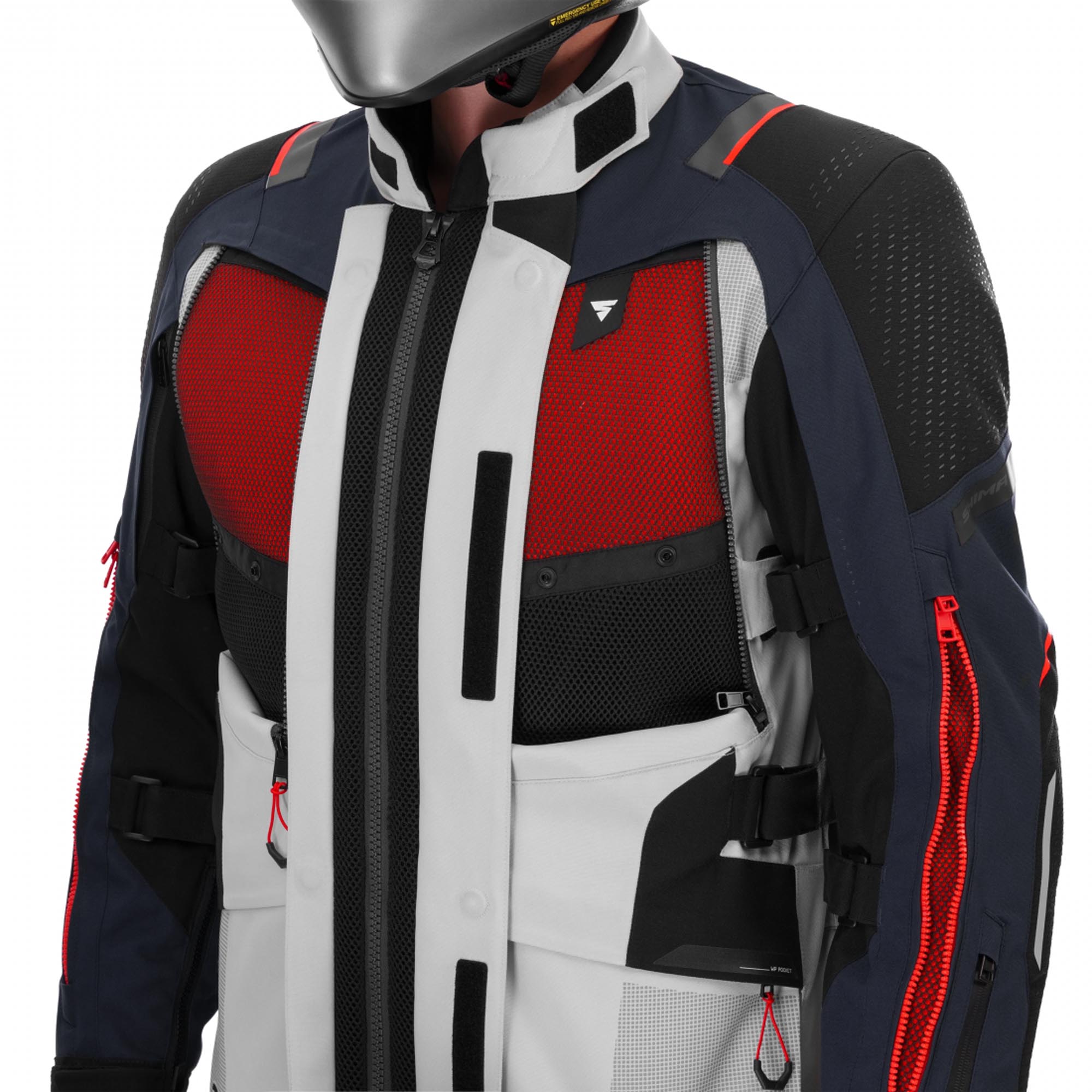 SHIMA Hero 3.0 Motorrad Textiljacke grau/blau S Abbildung 9