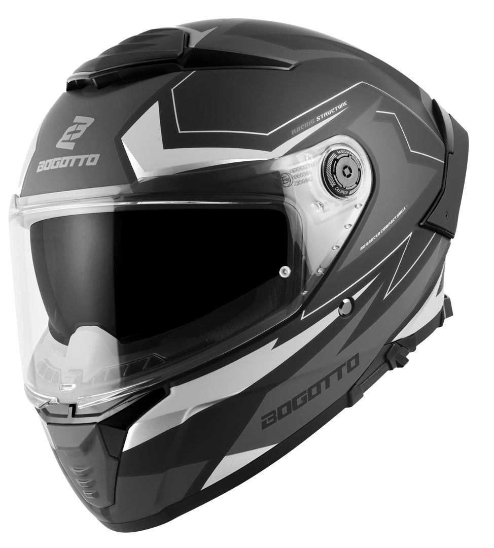 Bogotto FF118 Vilial Helm schwarz matt/grau S Abbildung 1