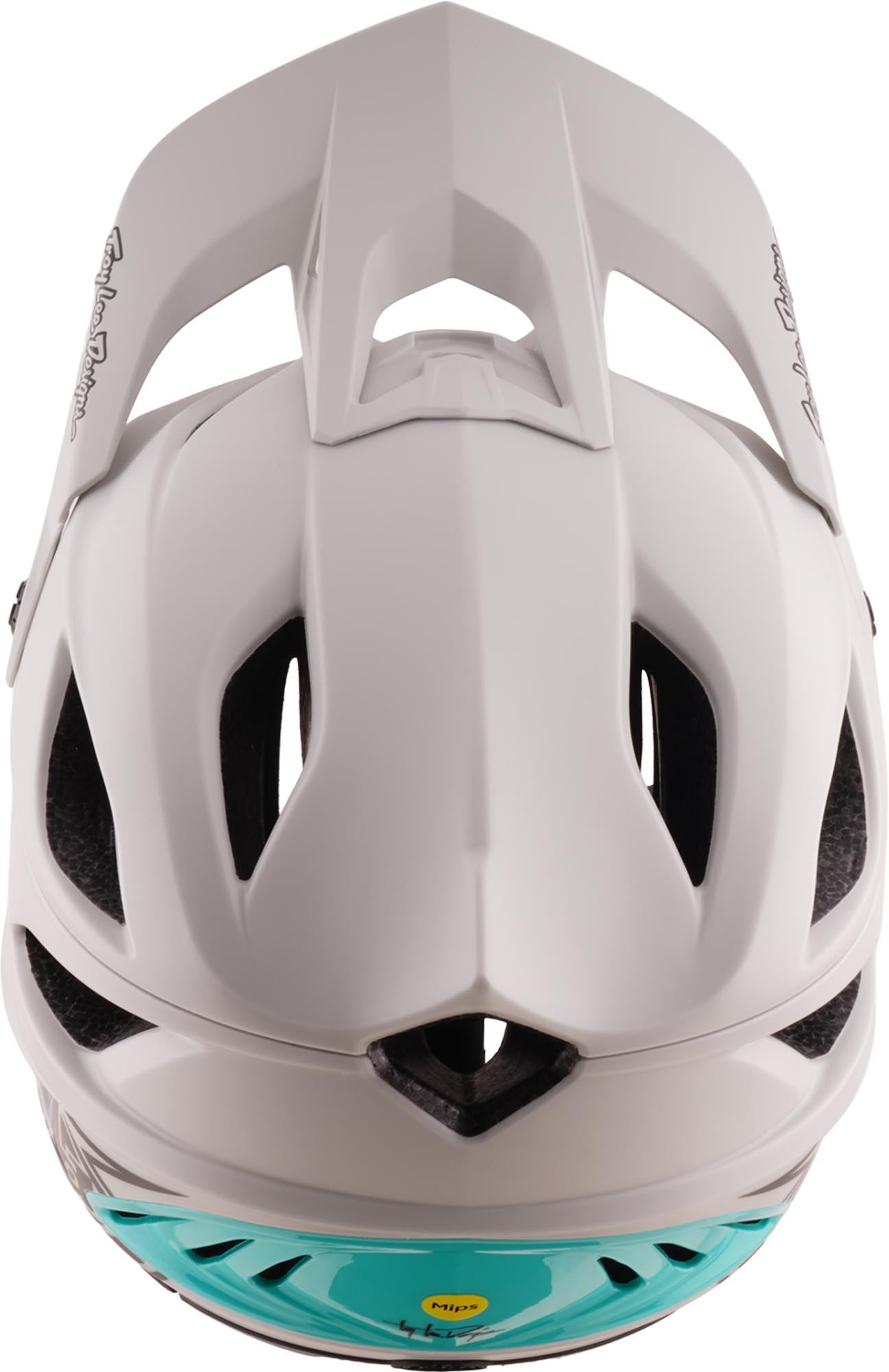 Troy Lee Designs Stage Stunt MIPS Drone Cykelhjelm grå/turkis XL-XXL (60/63) Figur 8