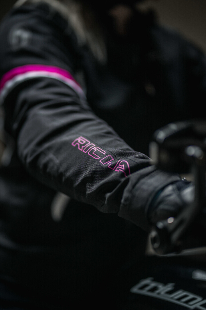 Richa Airbender Damen Motorrad Textiljacke schwarz/pink M Abbildung 4