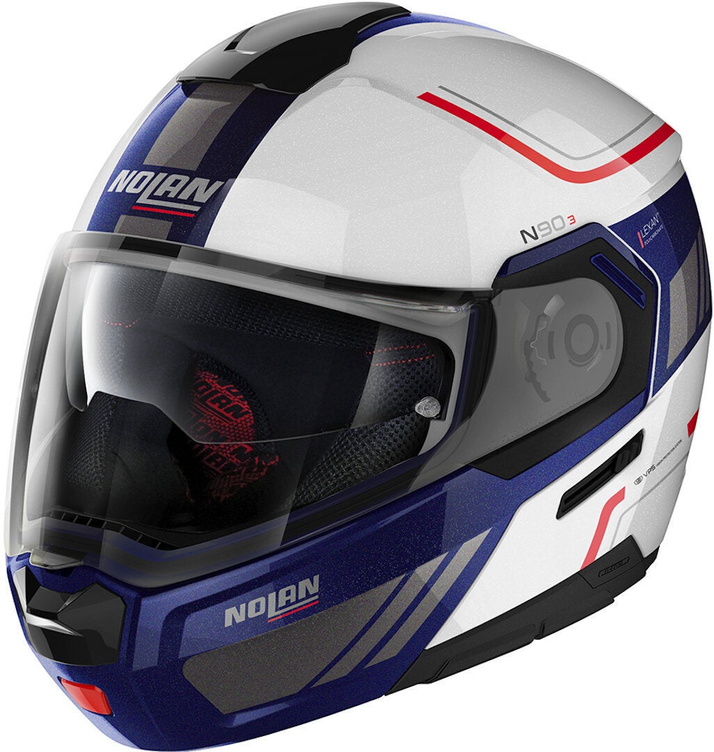 Nolan N90-3 Voyager N-Com Casco bianco/rosso/blu S (56) Figura 1