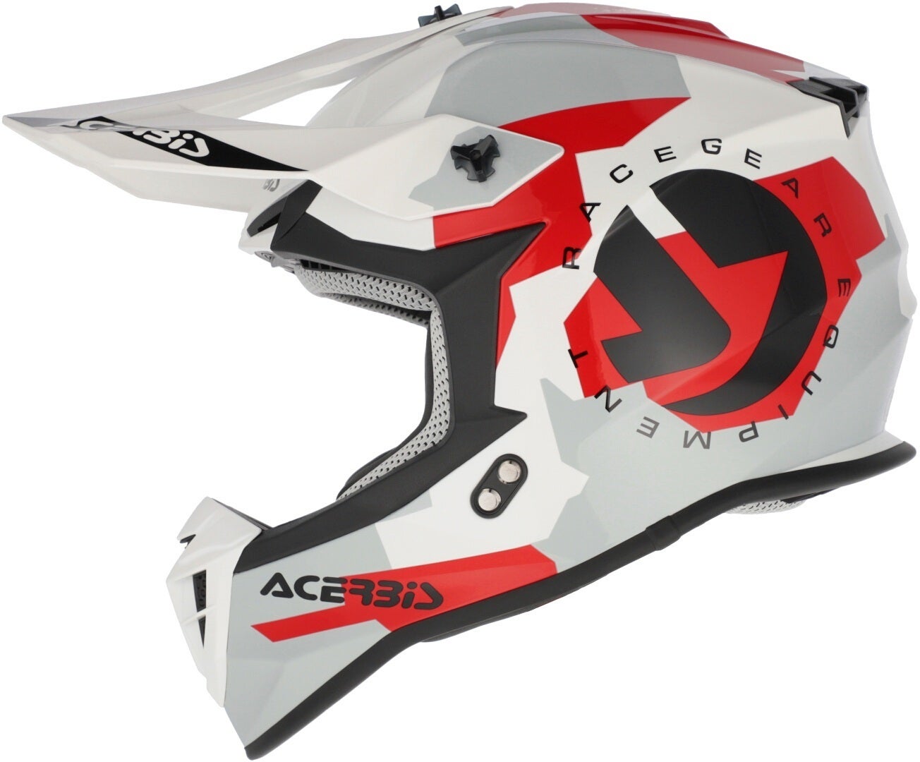 Acerbis Linear Graphic Motorcross Helm wit/rood/grijs M (57/58) Figuur 8