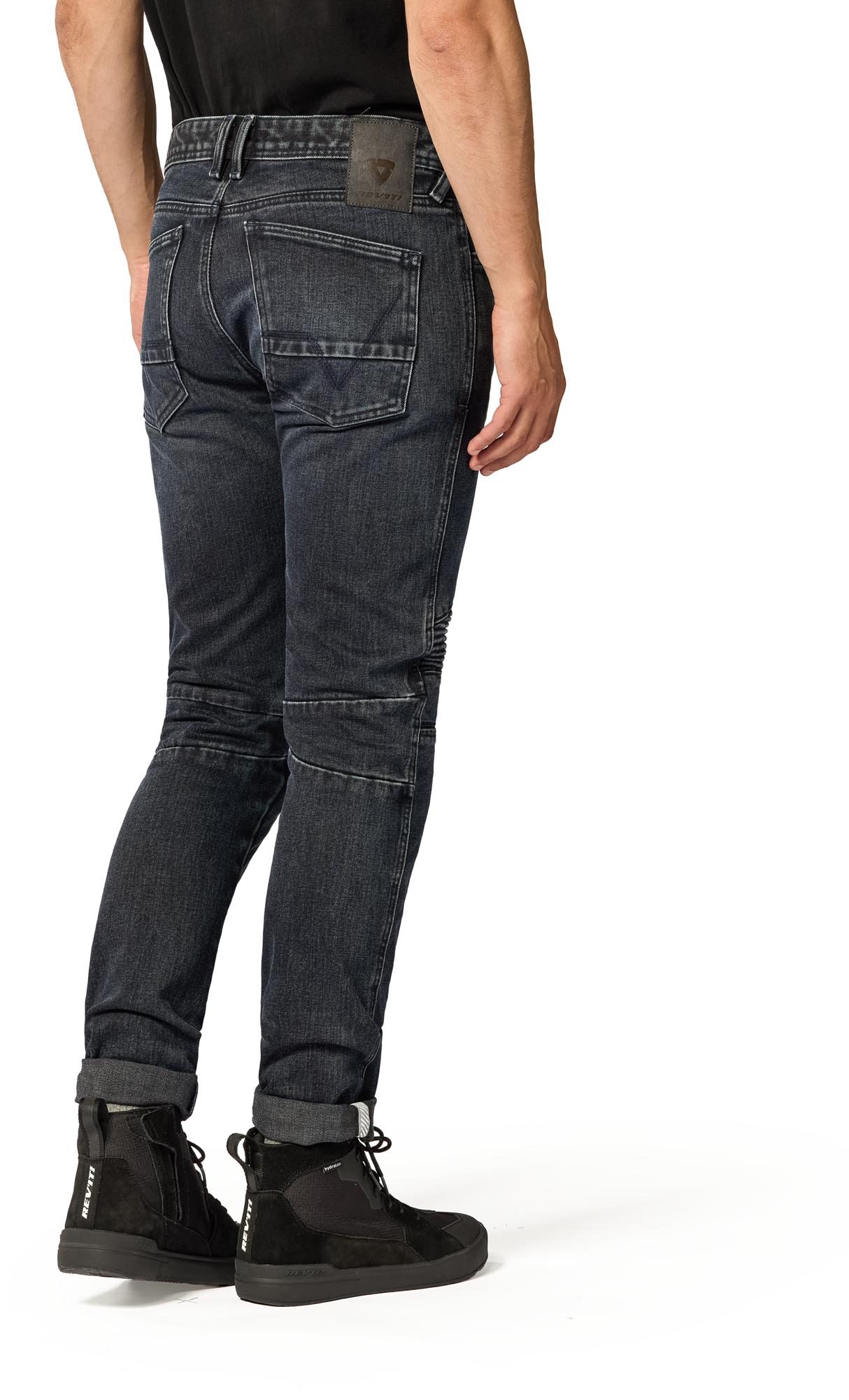 Revit Moto 2 TF Motorcykel Jeans mørkeblå/sort 33/30 Figur 4