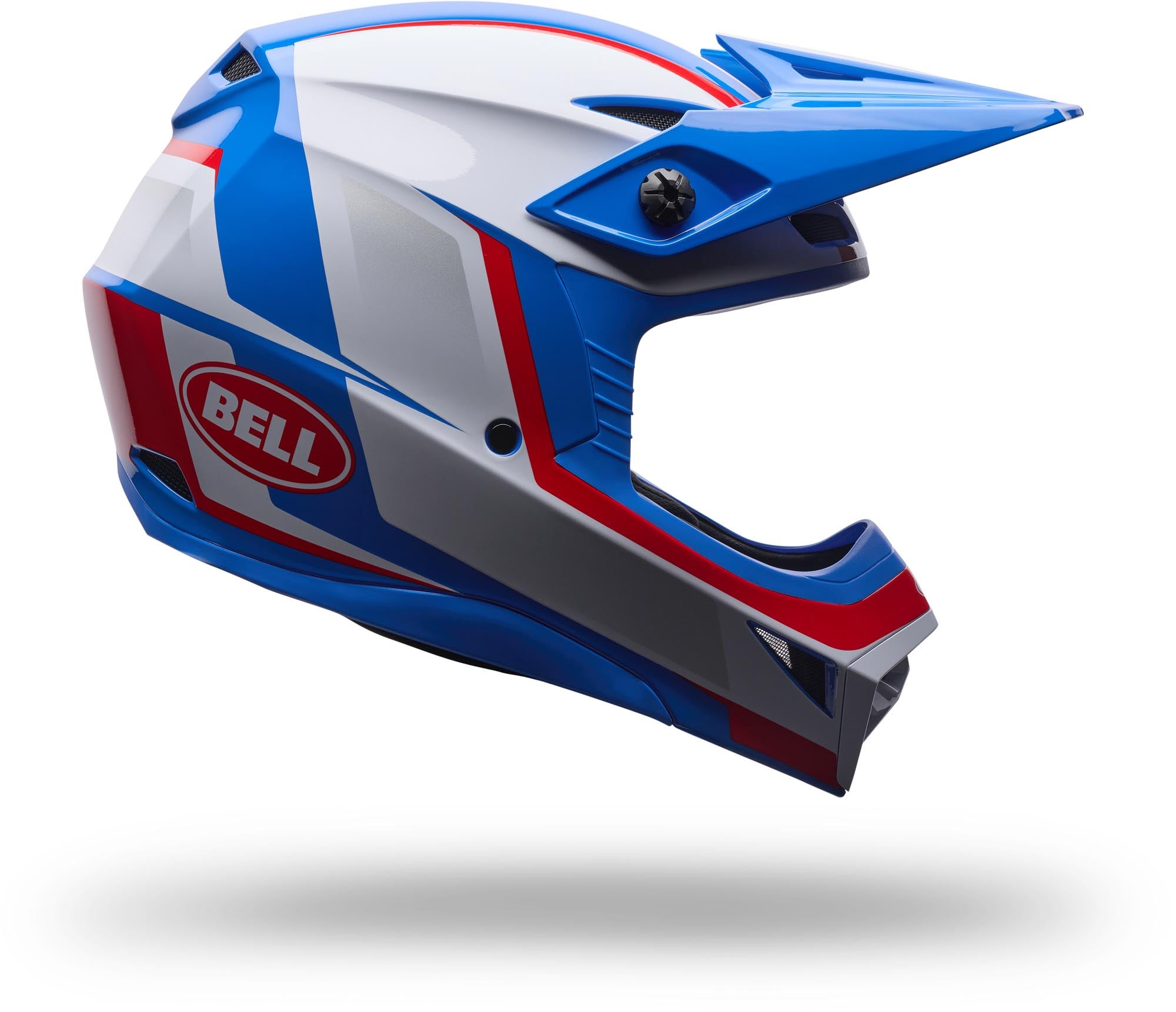 Bell MX-10 MIPS Spiral Casco da motocross giovanile bianco/rosso/blu Y/L (52/53) Figura 2
