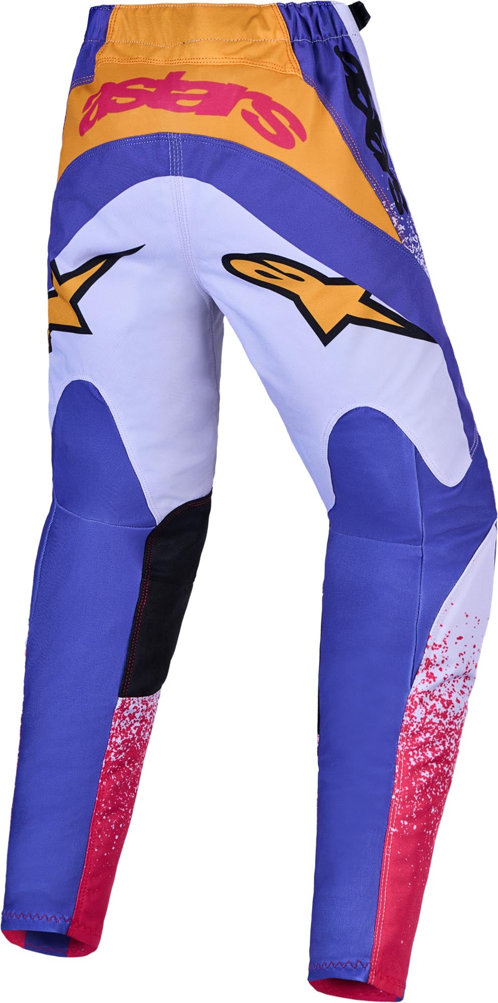 Alpinestars Fluid Drag Ungdoms motocrossbukser lilla/gul/rosa 28 Figur 2