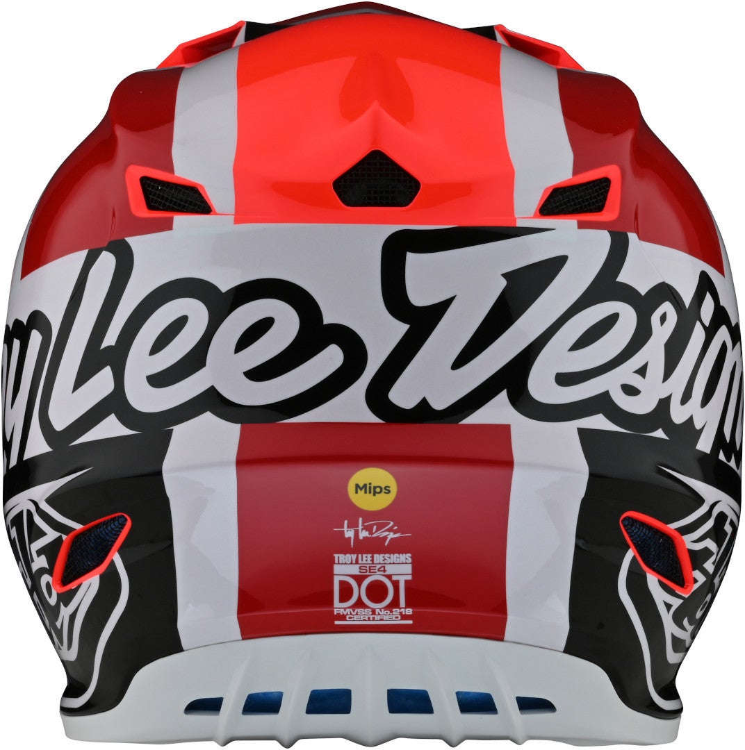 Troy Lee Designs SE4 Polyacrylite MIPS Quattro Casque de motocross orange/rouge XXL (62/63) Figure 4